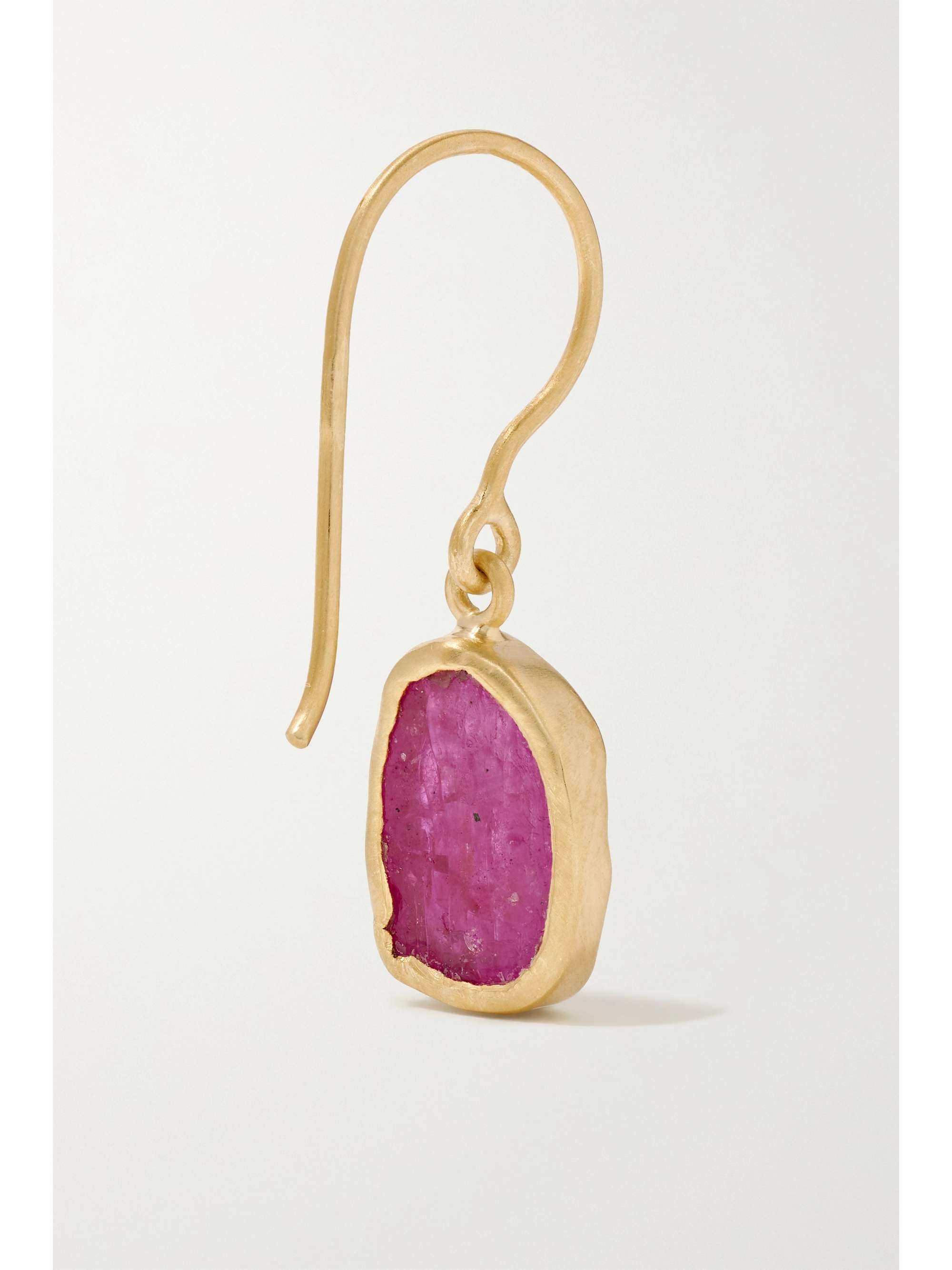 PIPPA SMALL 18-karat gold ruby earrings