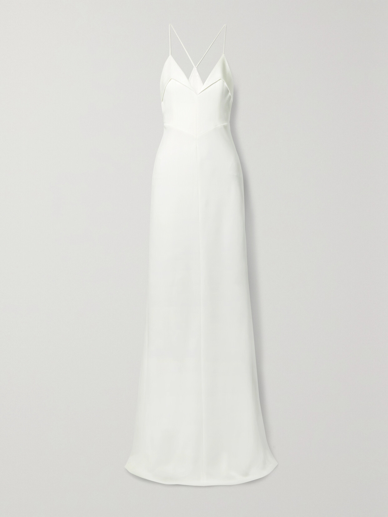 Galvan Punta Crepe Gown - White