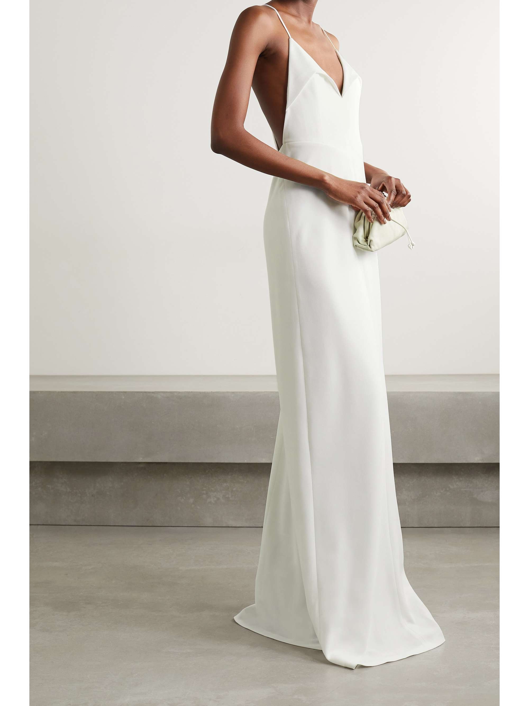 GALVAN Punta crepe gown