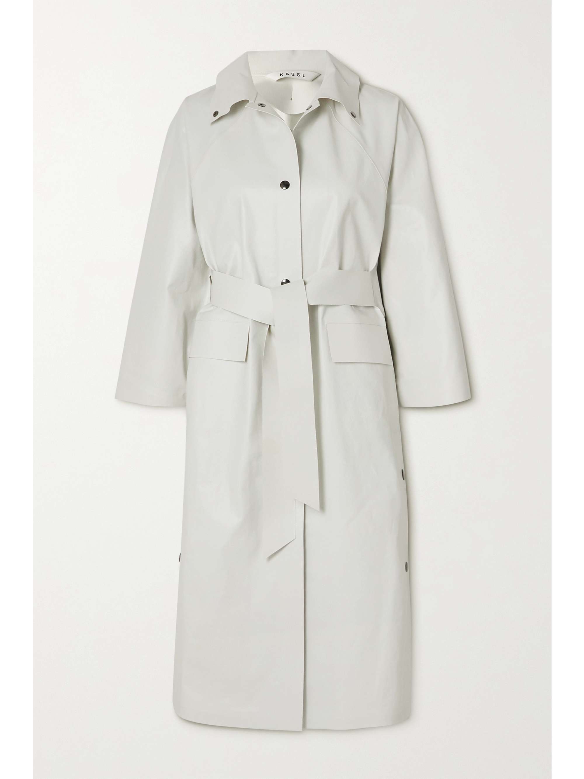 white trench coat