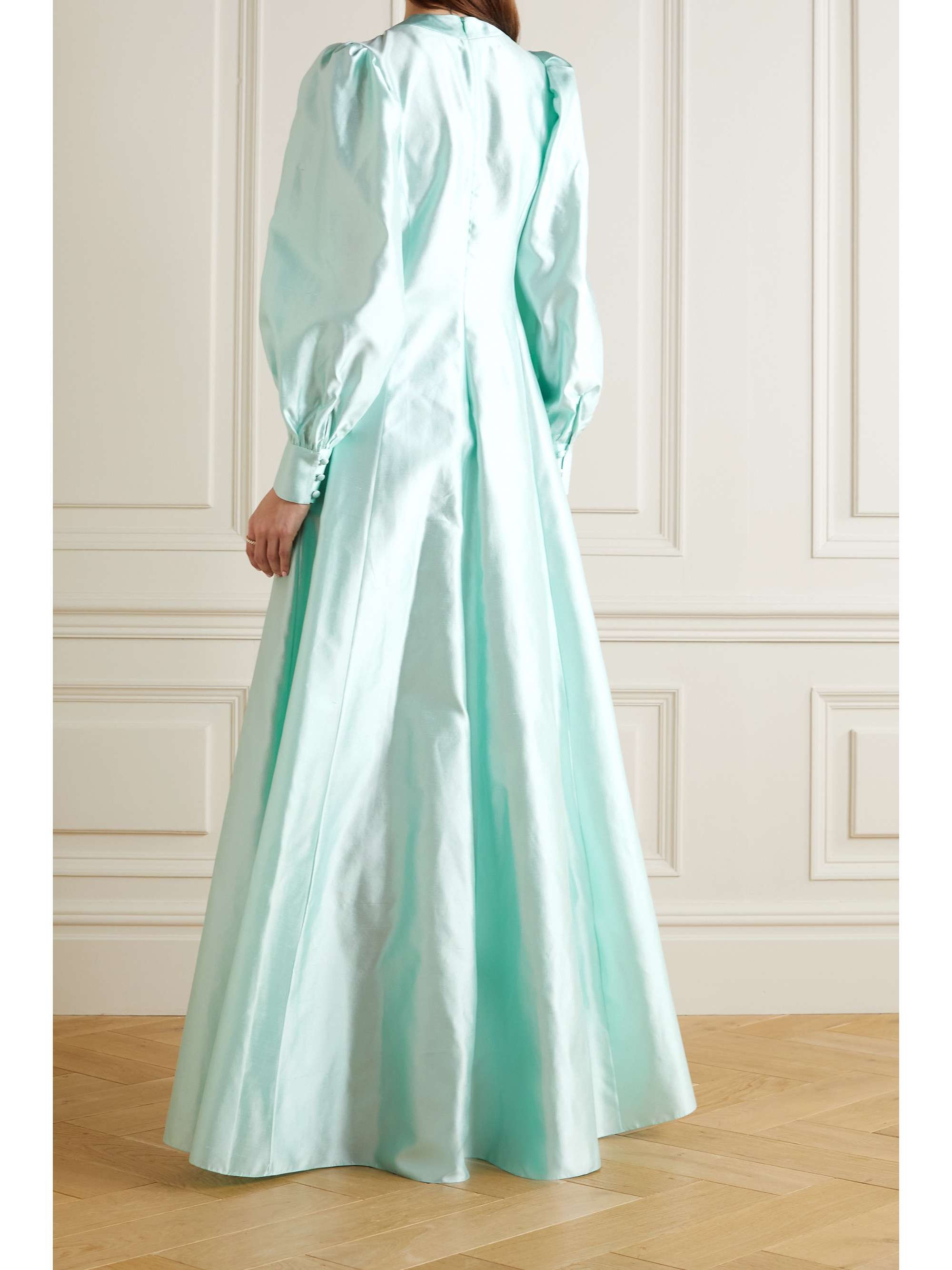 RASARIO Mikado silk-satin gown