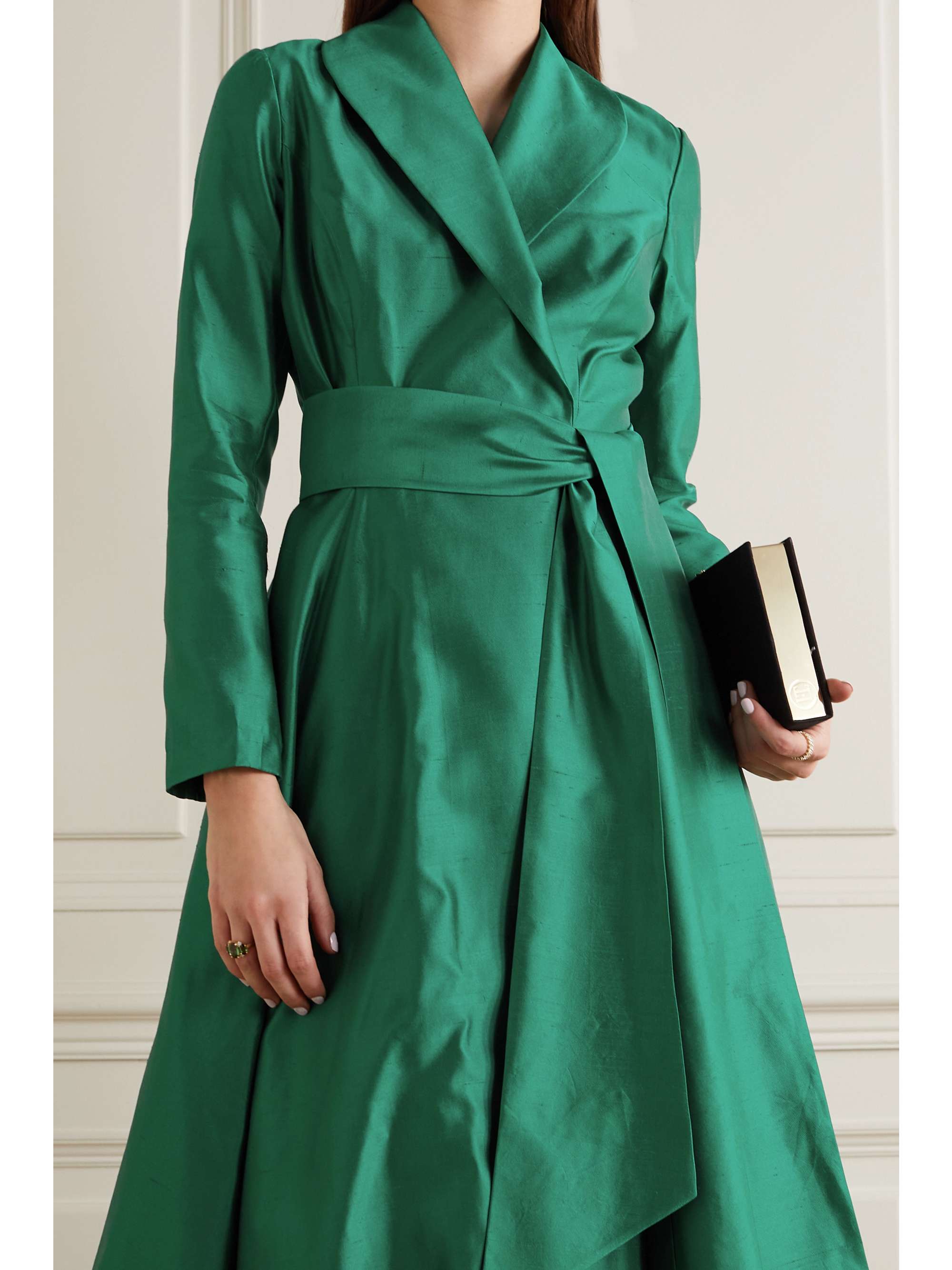 RASARIO Silk-satin gown