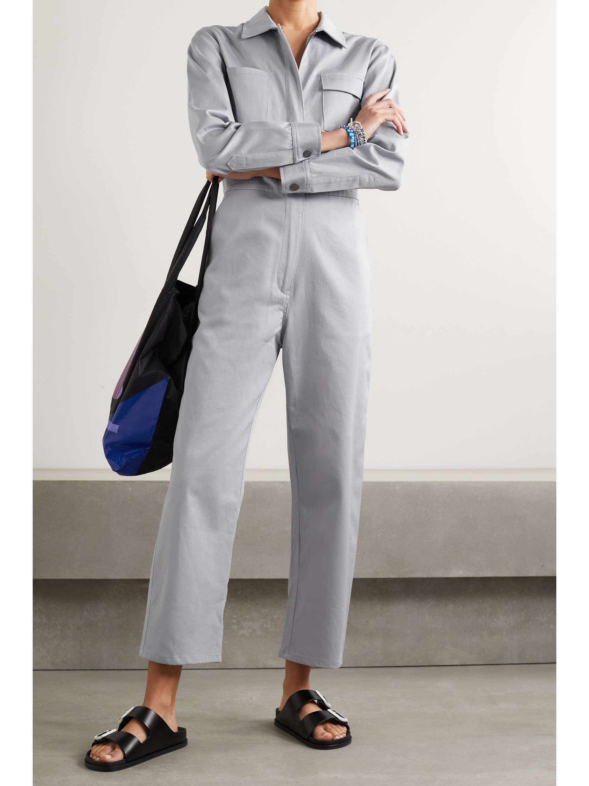 RIVET UTILITY + NET SUSTAIN Bigwig cotton-blend twill jumpsuit