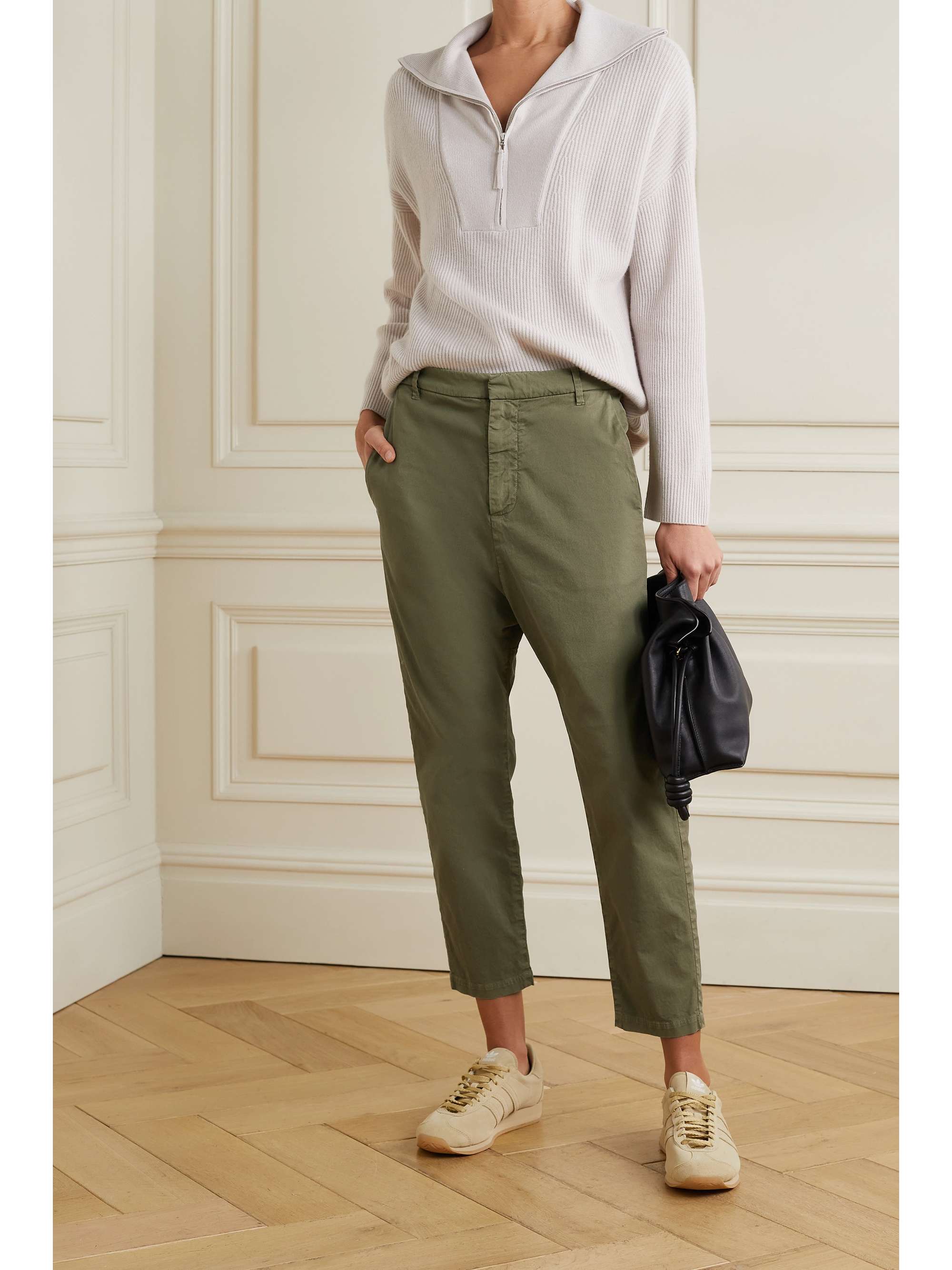 slide Darling Paragraph Army green Paris cropped cotton-blend twill pants | NILI LOTAN | NET-A-PORTER slide Darling Paragraph Army green Paris cropped cotton-blend twill pants | NILI LOTAN | NET-A-PORTER