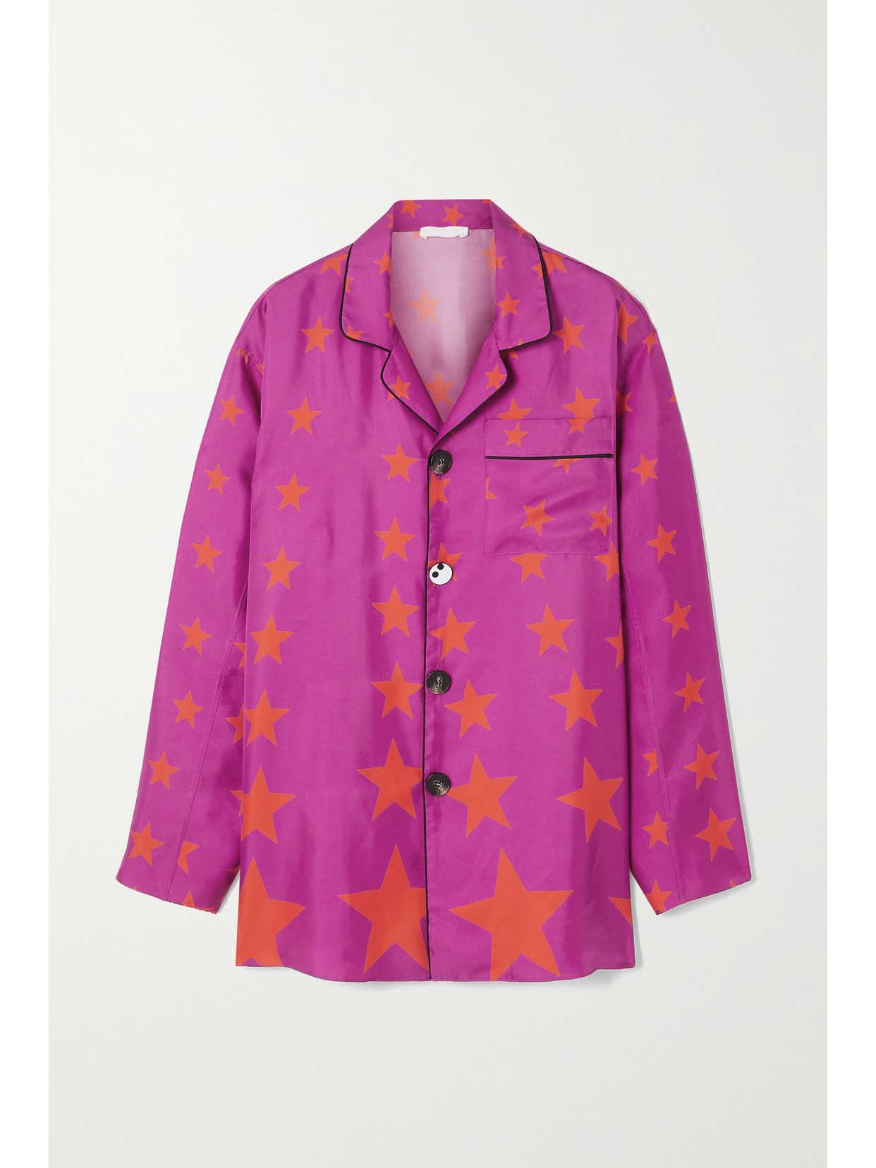 AZ FACTORY PIJAMA YOU'RE A STAR SILK-TWILL SHIRT