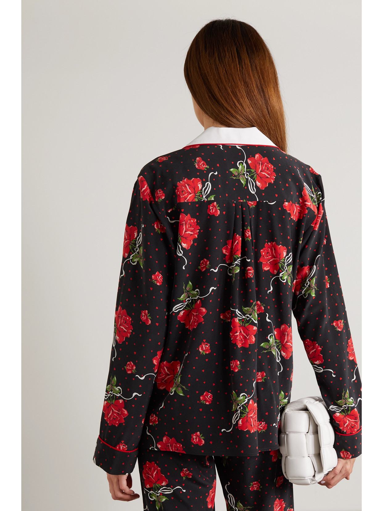 Floral-Print Silk Crepe De Chine Blouse