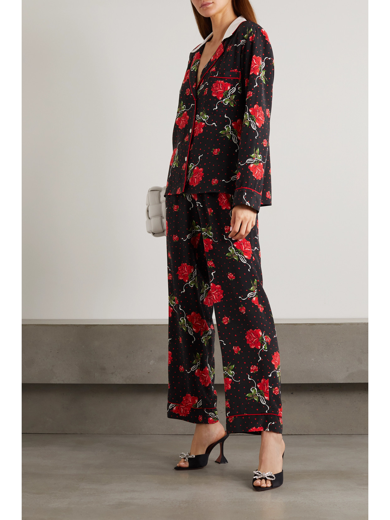 Floral-Print Silk Crepe De Chine Blouse