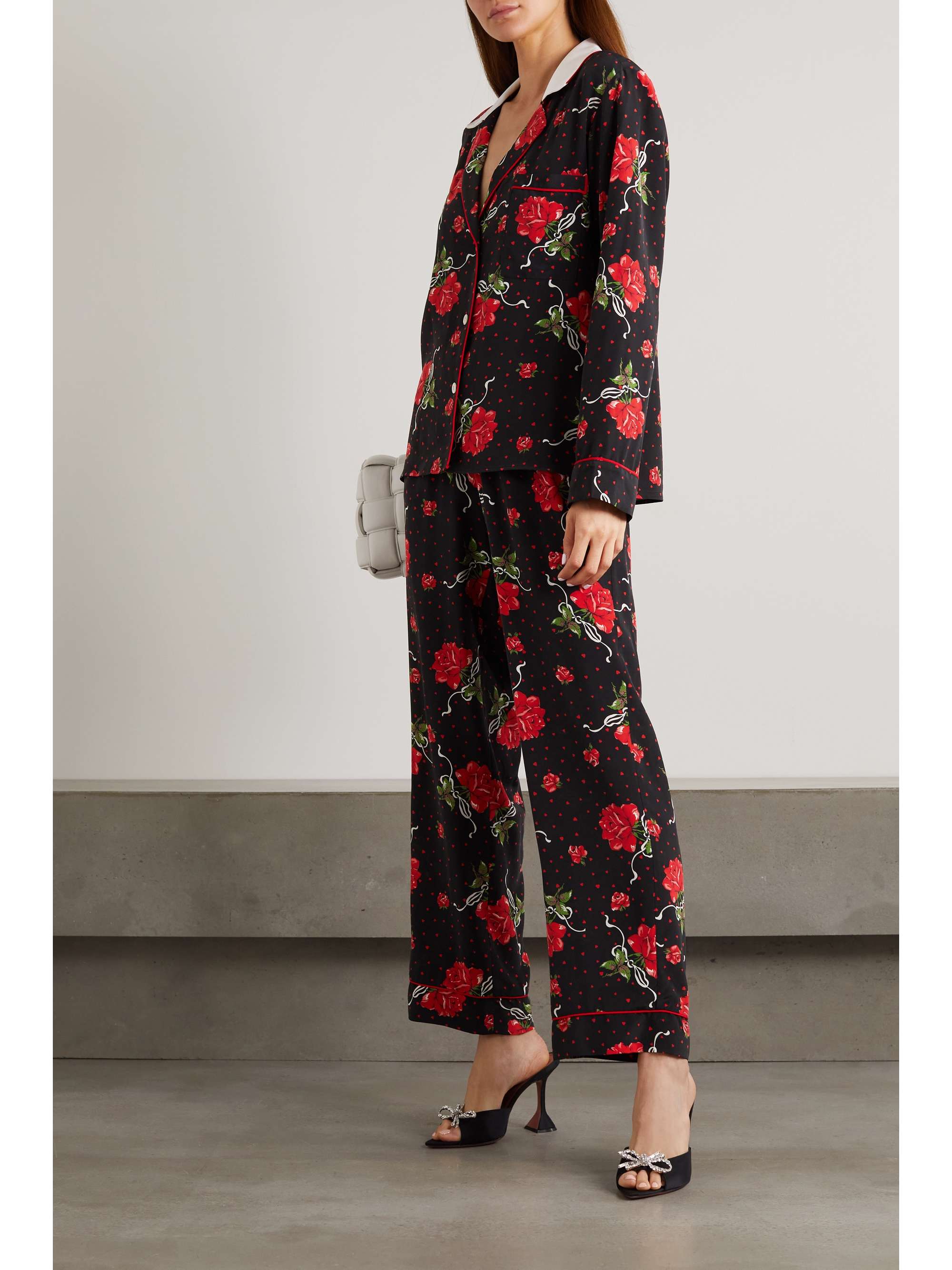 RODARTE Floral-print silk crepe de chine blouse