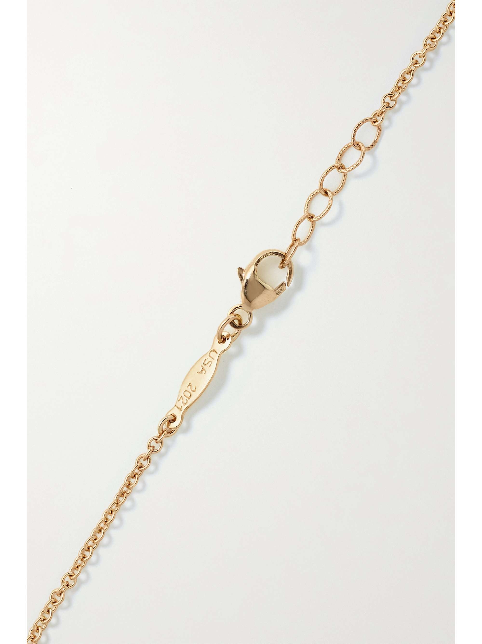 JACQUIE AICHE 14-karat gold diamond hand piece