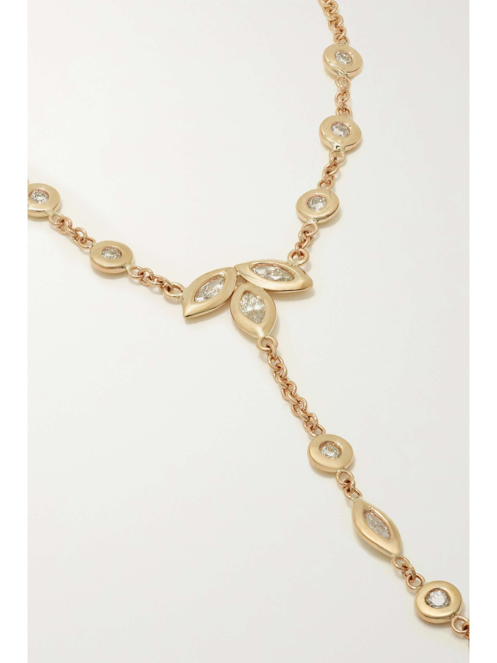 JACQUIE AICHE 14-karat gold diamond hand piece