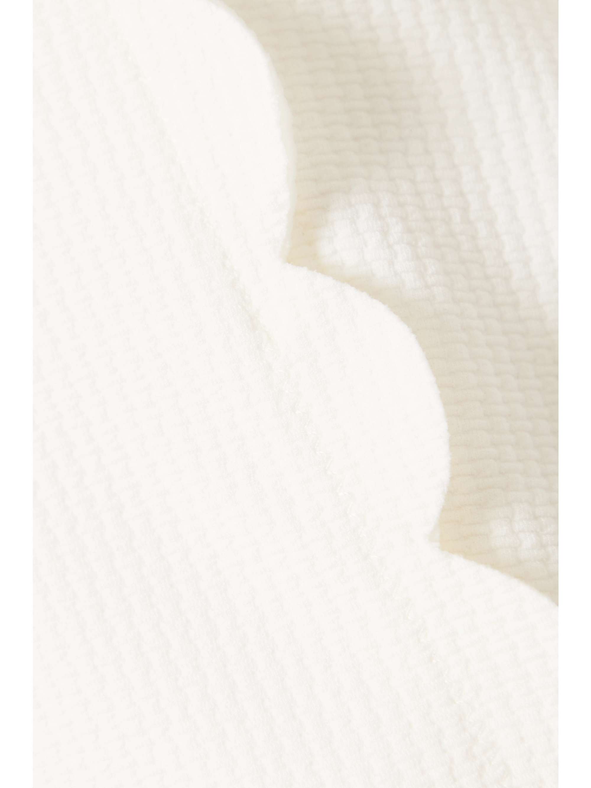 MARYSIA + NET SUSTAIN Steffi scalloped stretch recycled-seersucker tennis skirt