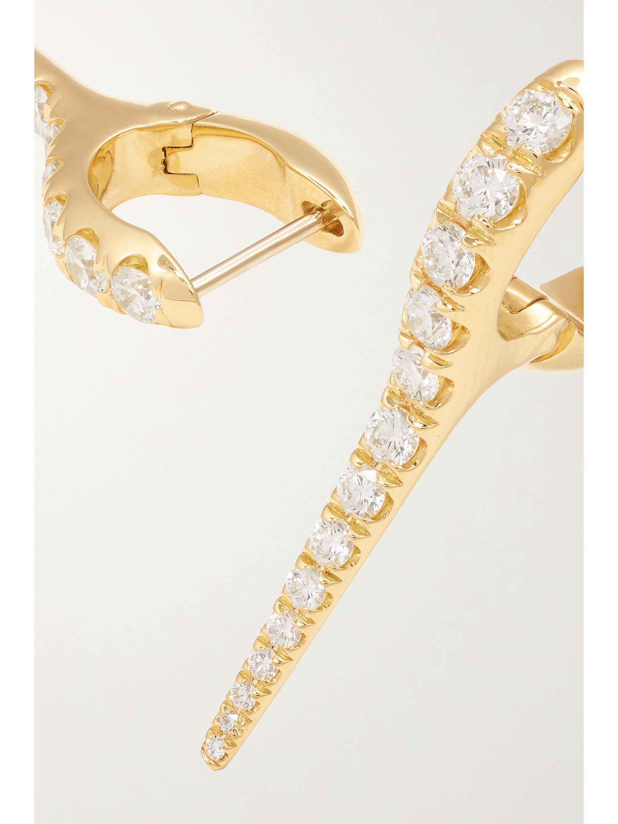 MELISSA KAYE Lola small 18-karat gold diamond earrings