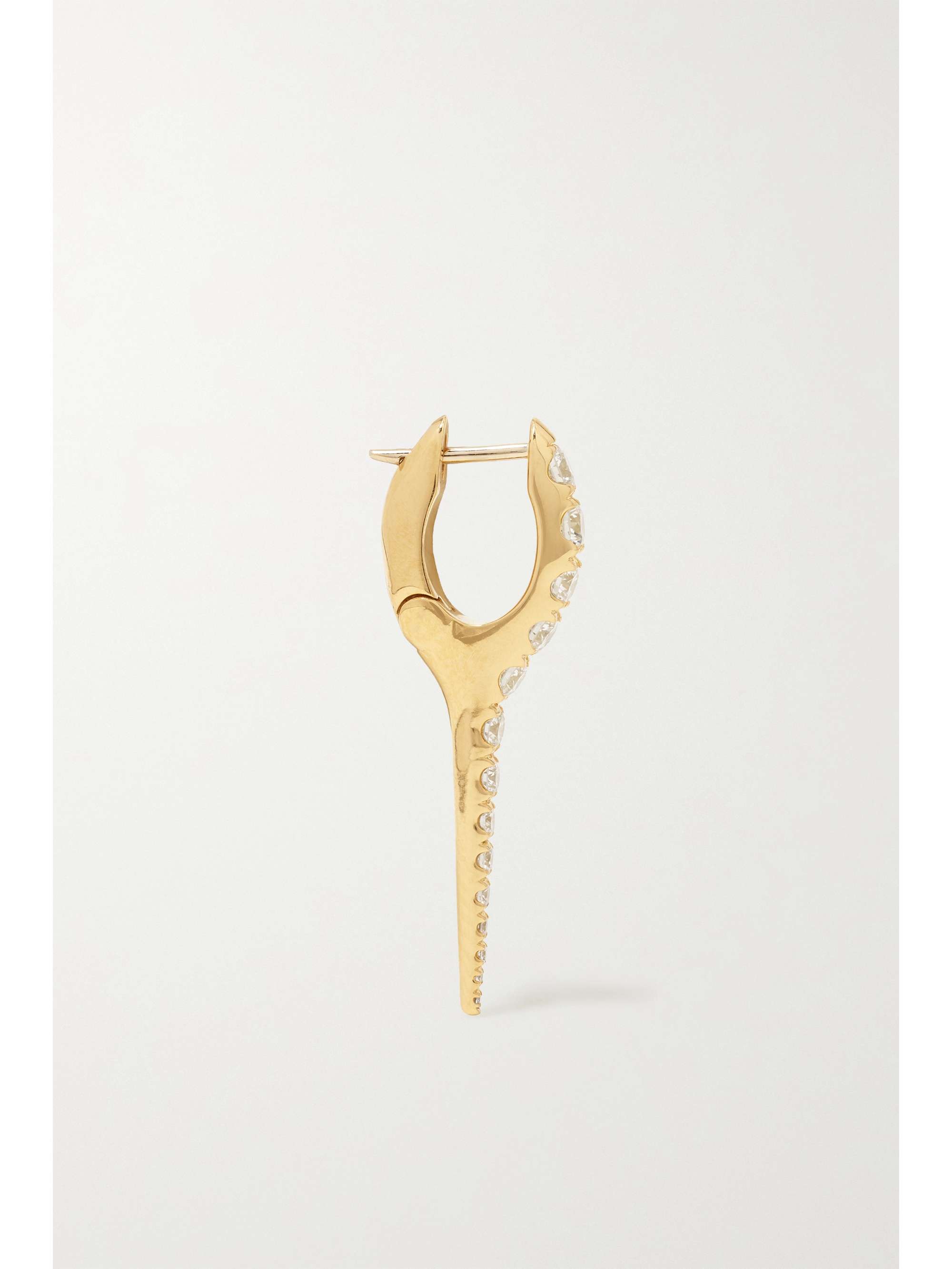 MELISSA KAYE Lola small 18-karat gold diamond earrings
