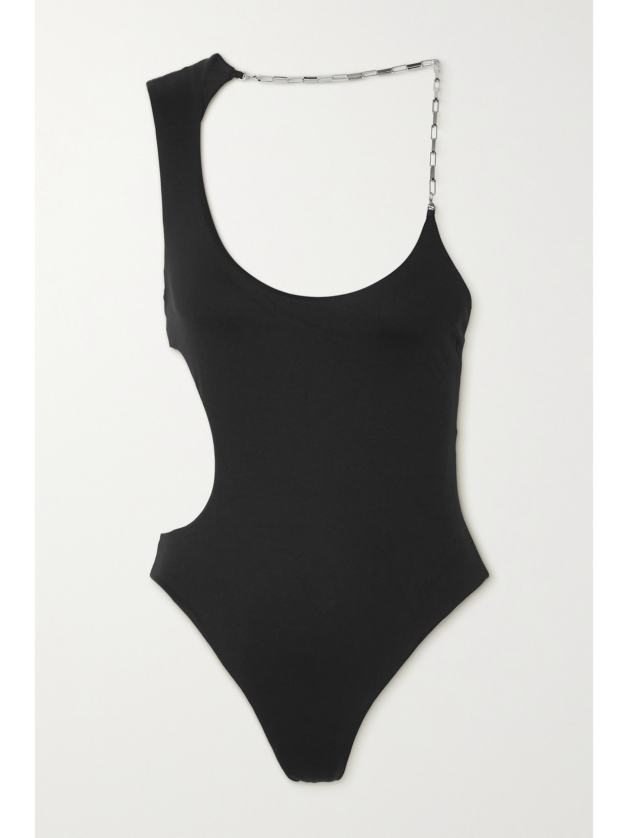 Chain-embellished Cutout Swimsuit