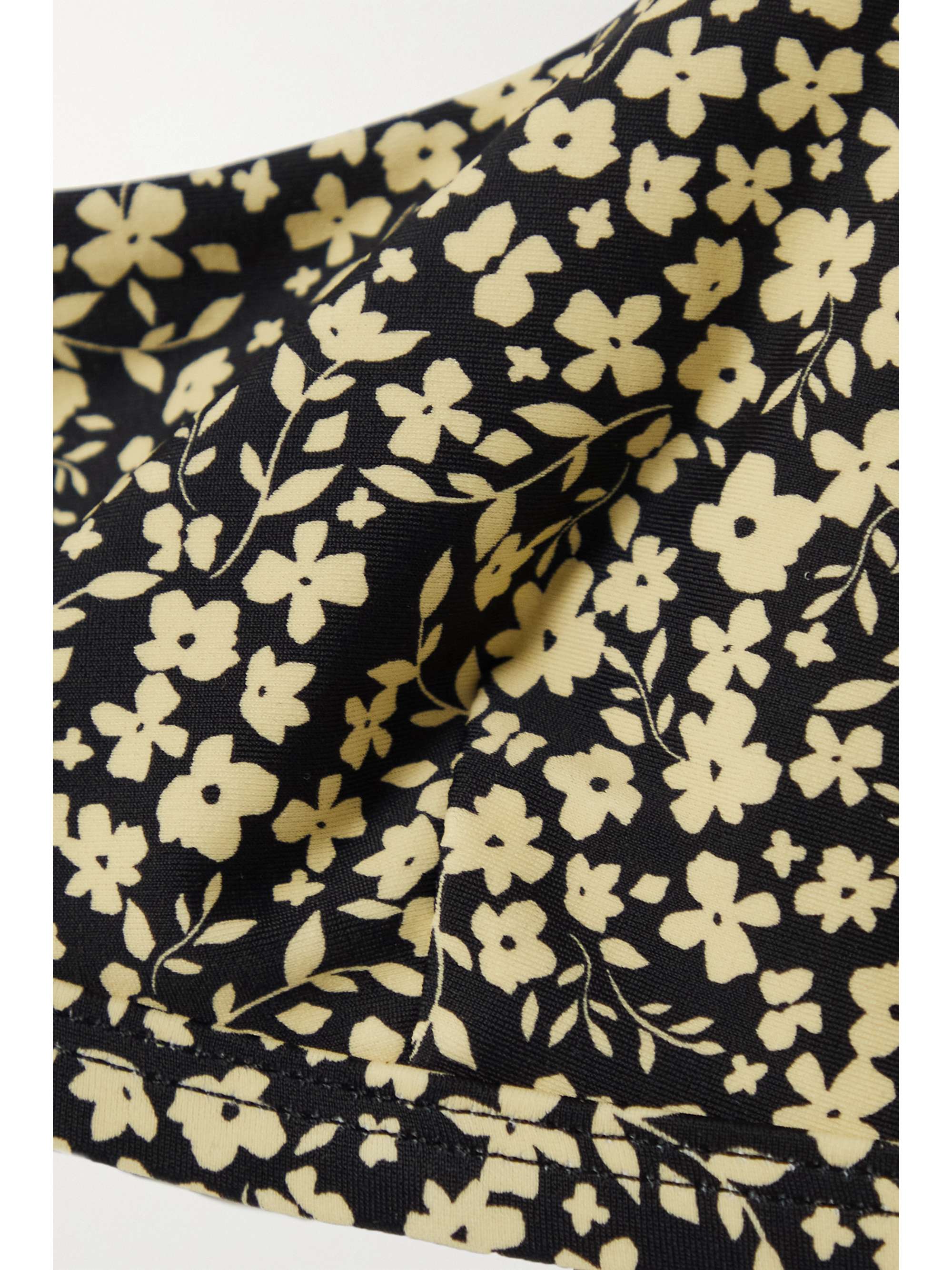 MATTEAU + NET SUSTAIN The Crop floral-print stretch-ECONYL bikini top