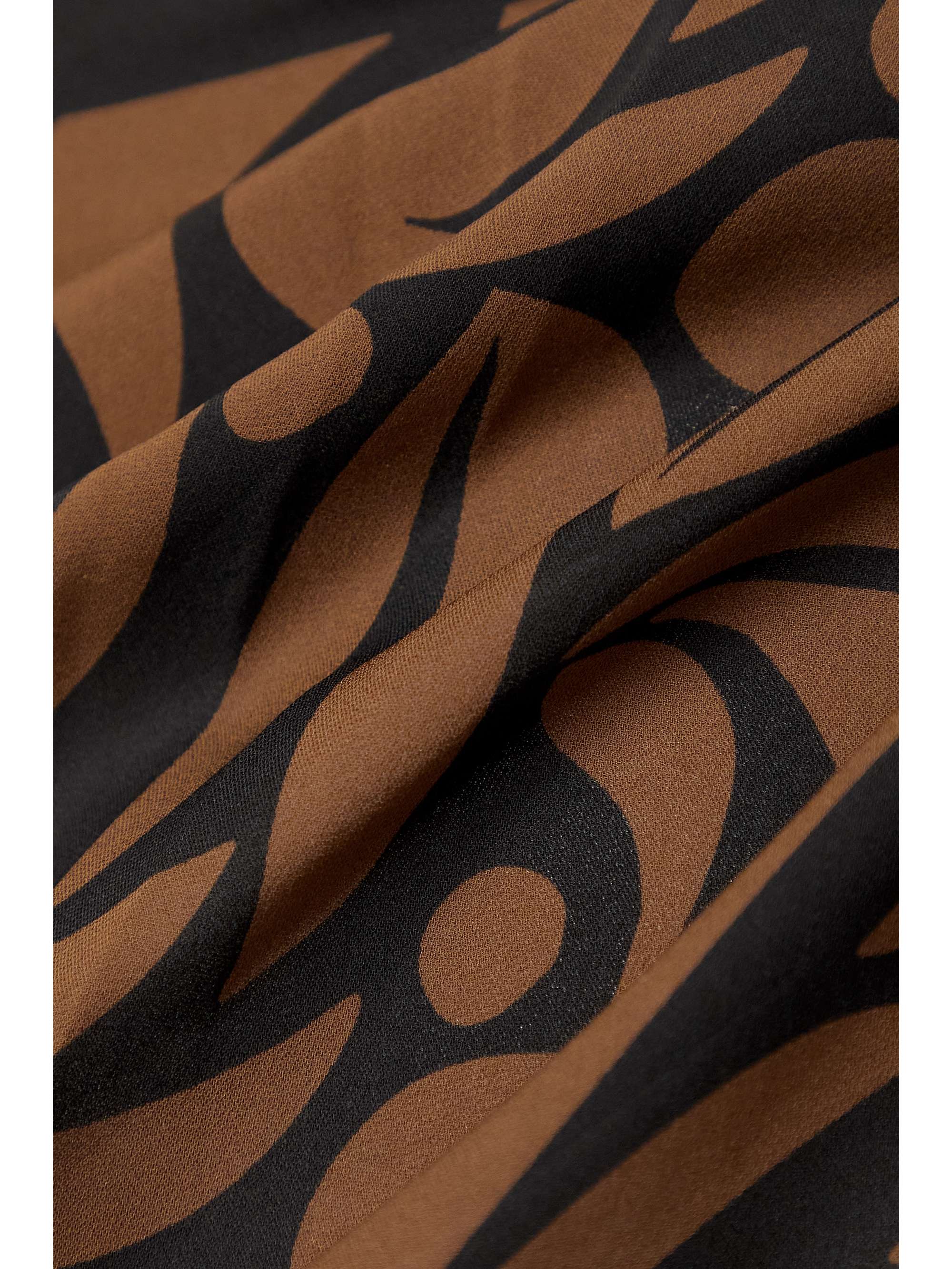 MATTEAU + NET SUSTAIN printed silk-georgette pareo