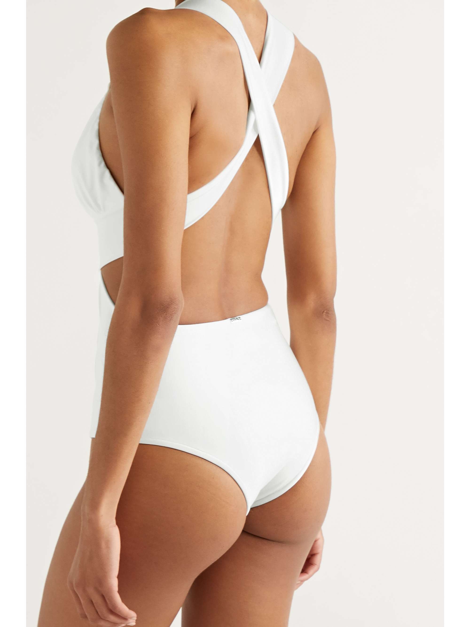 PATBO Embellished cutout swimsuit
