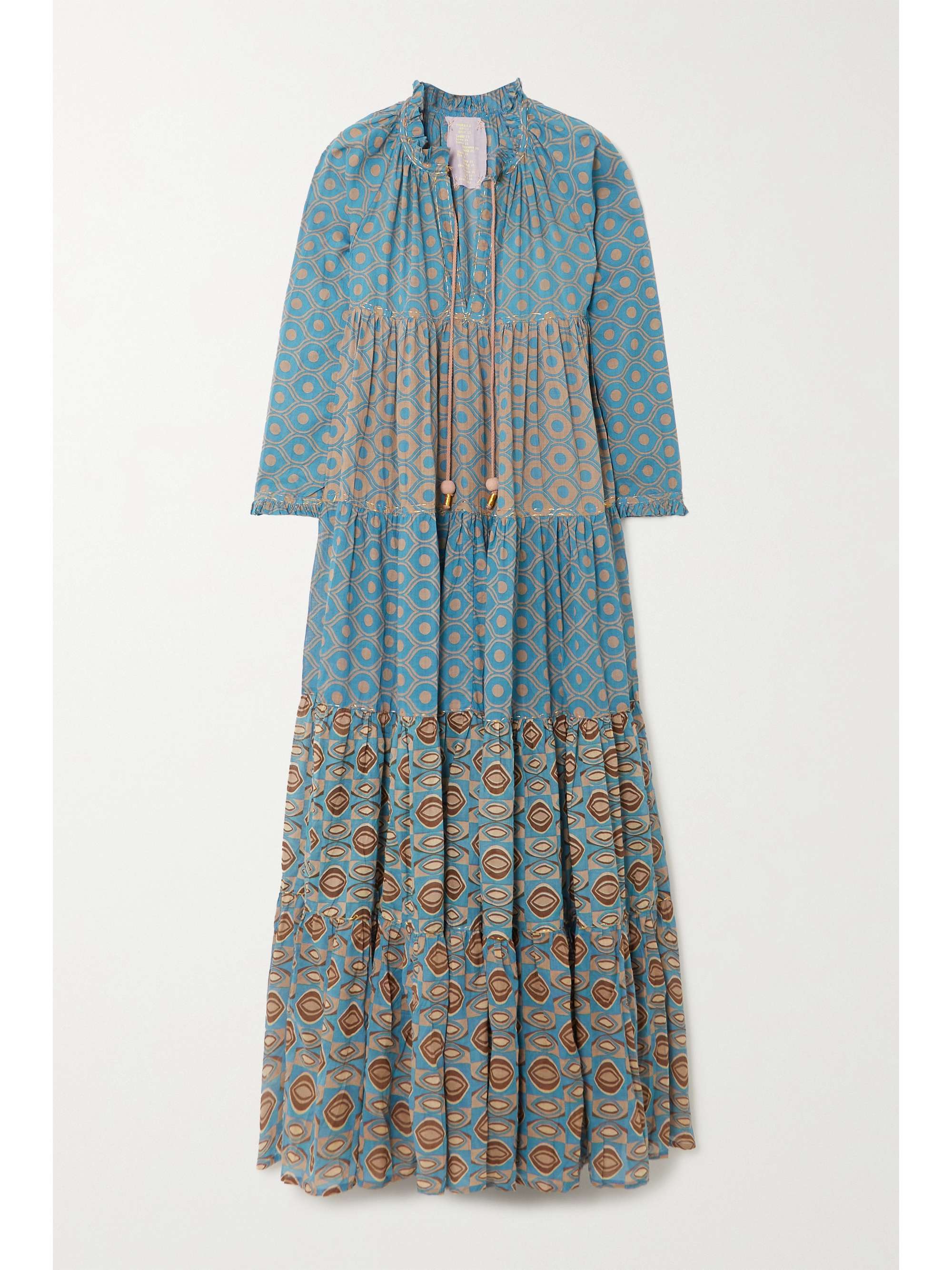 blue hippy dress