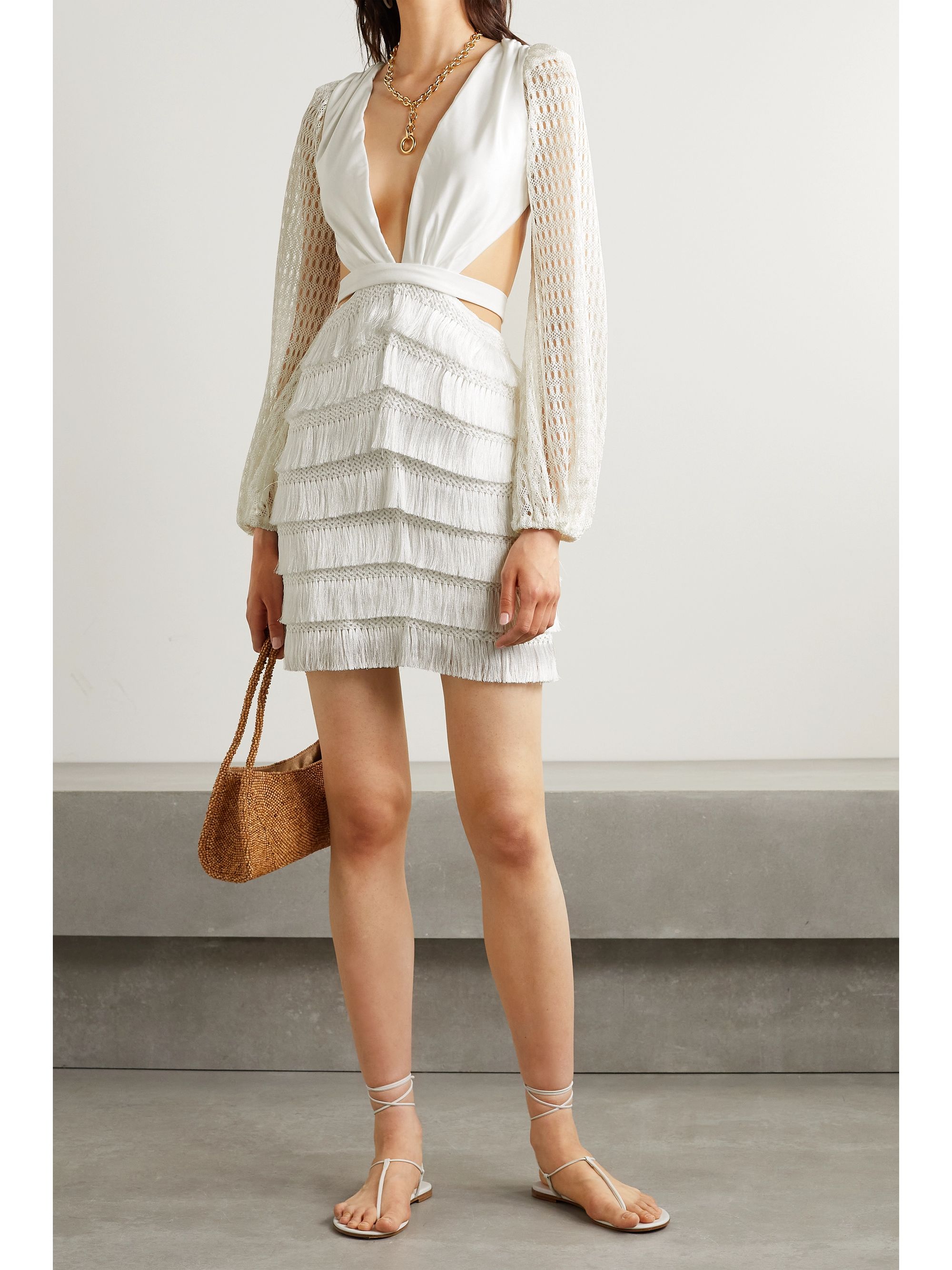 Patbo dress white Clearance