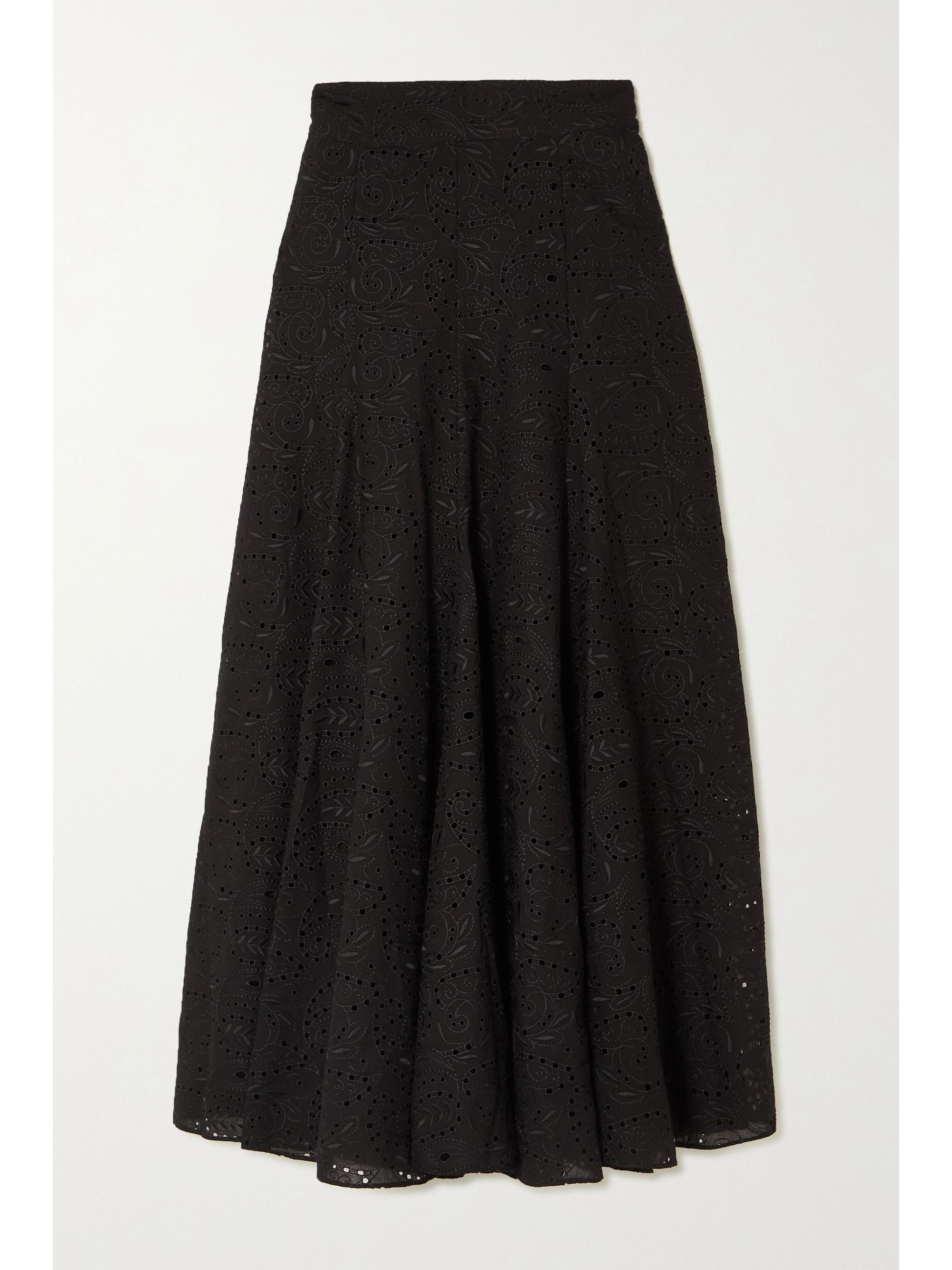 Black Amelina broderie anglaise voile 