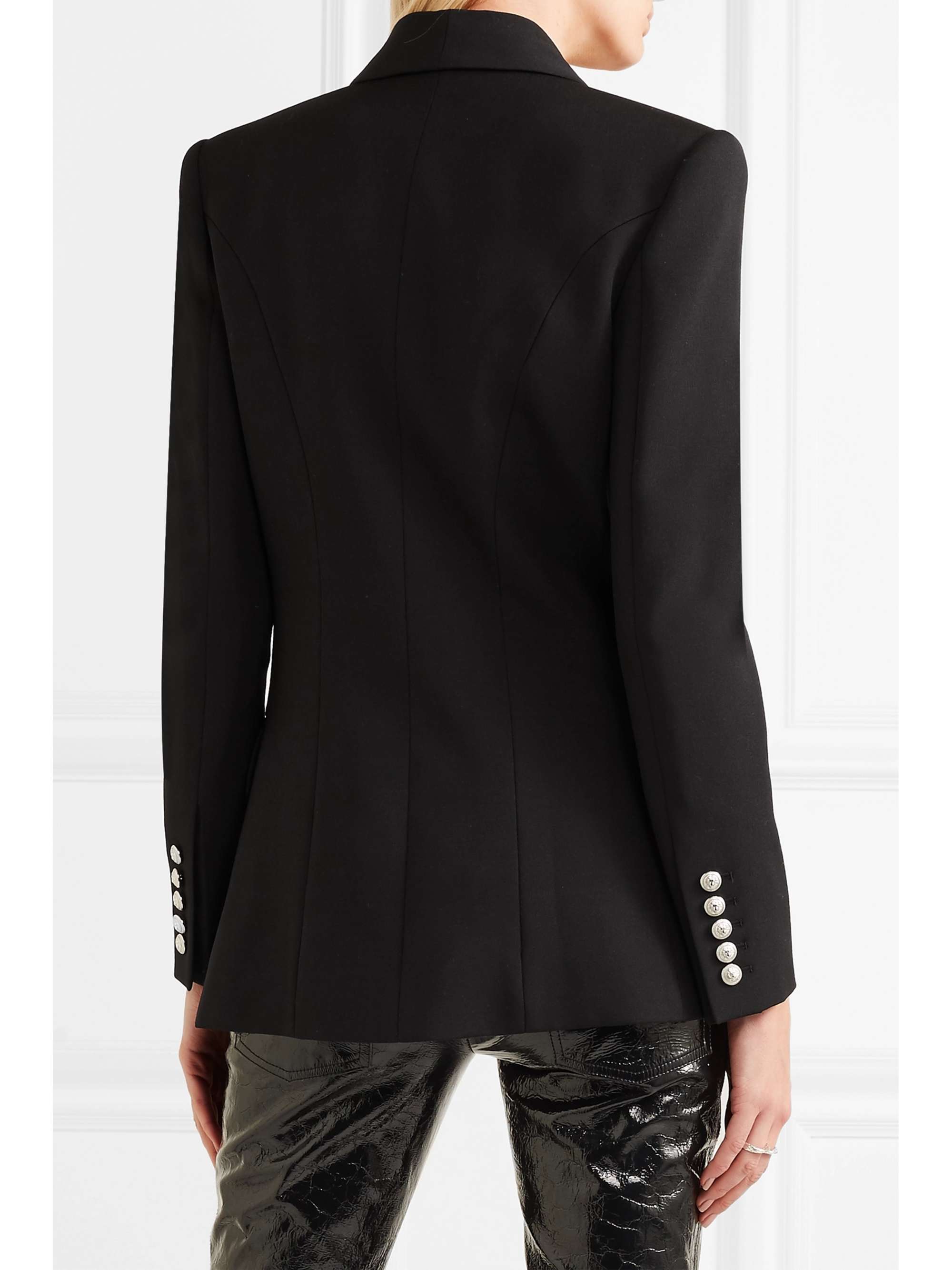 BALMAIN Double-breasted wool blazer