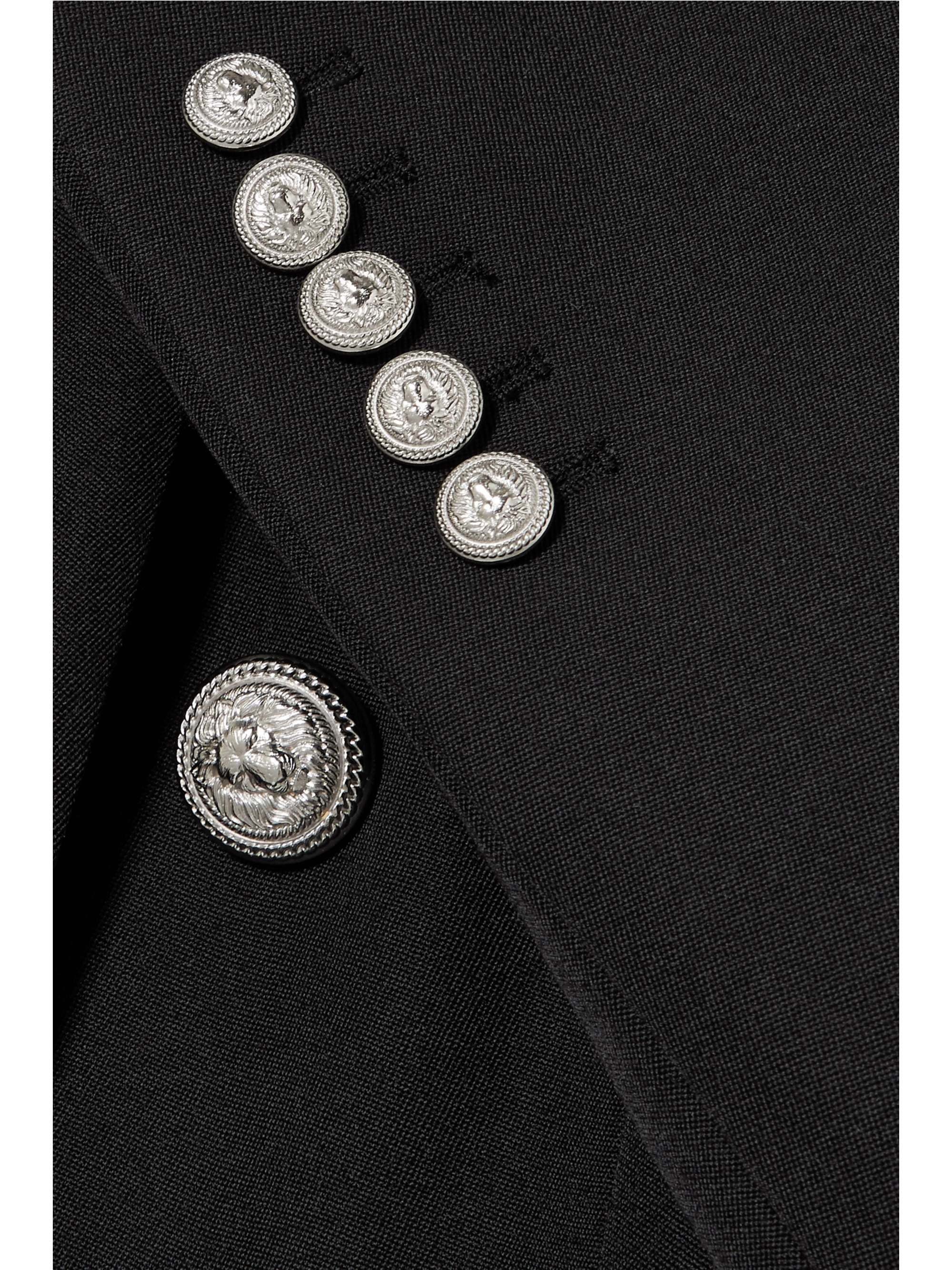 BALMAIN Double-breasted wool blazer