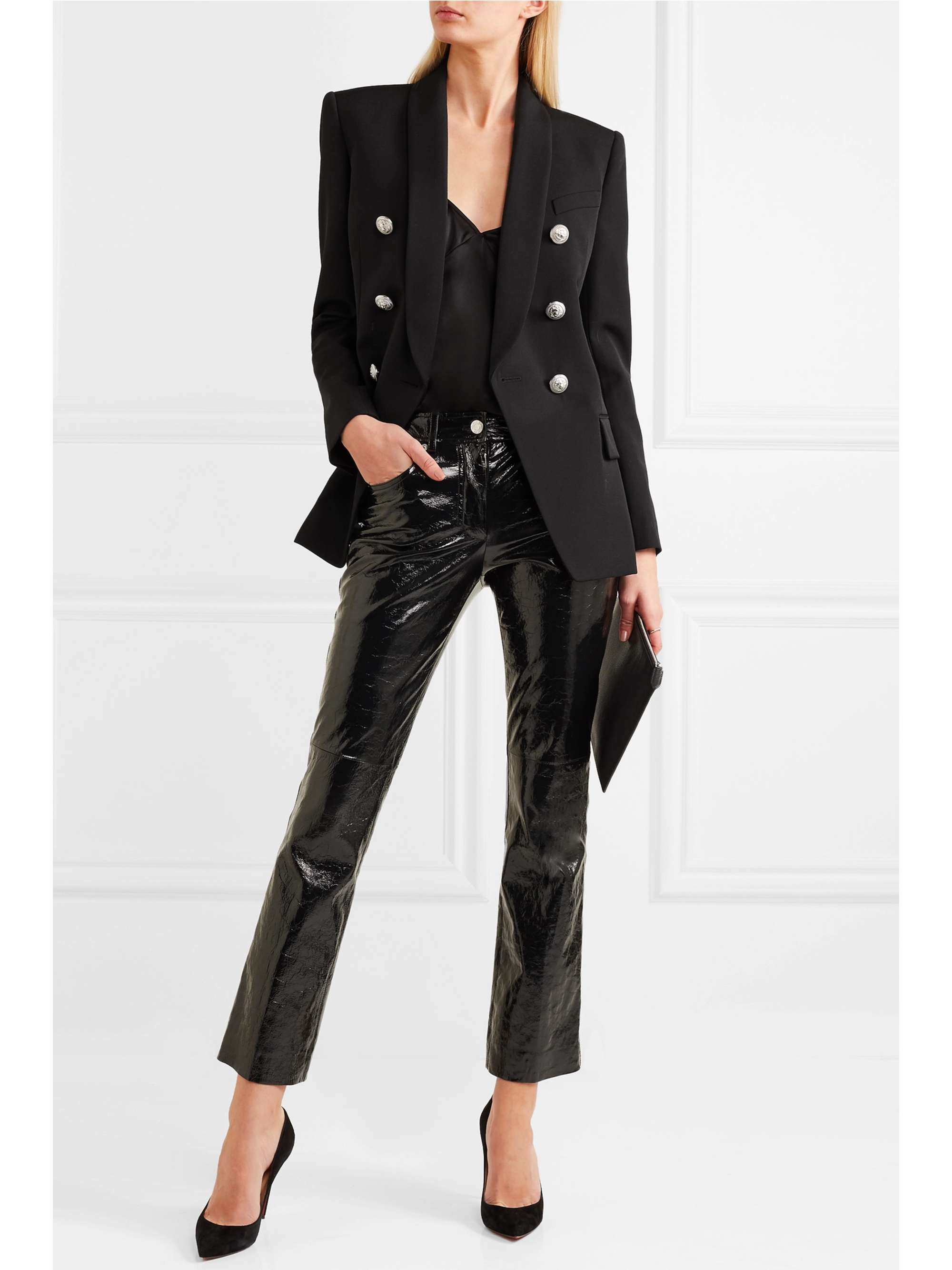 BALMAIN Double-breasted wool blazer