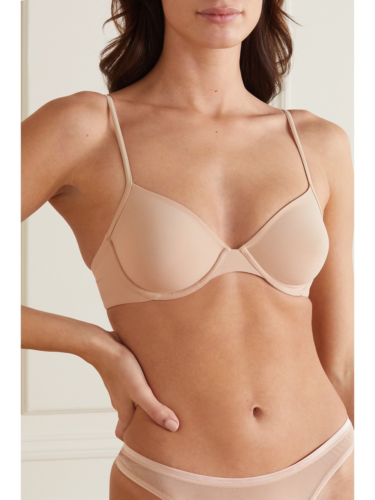La Perla Second Skin Stretch-jersey Underwired Bra In Beige
