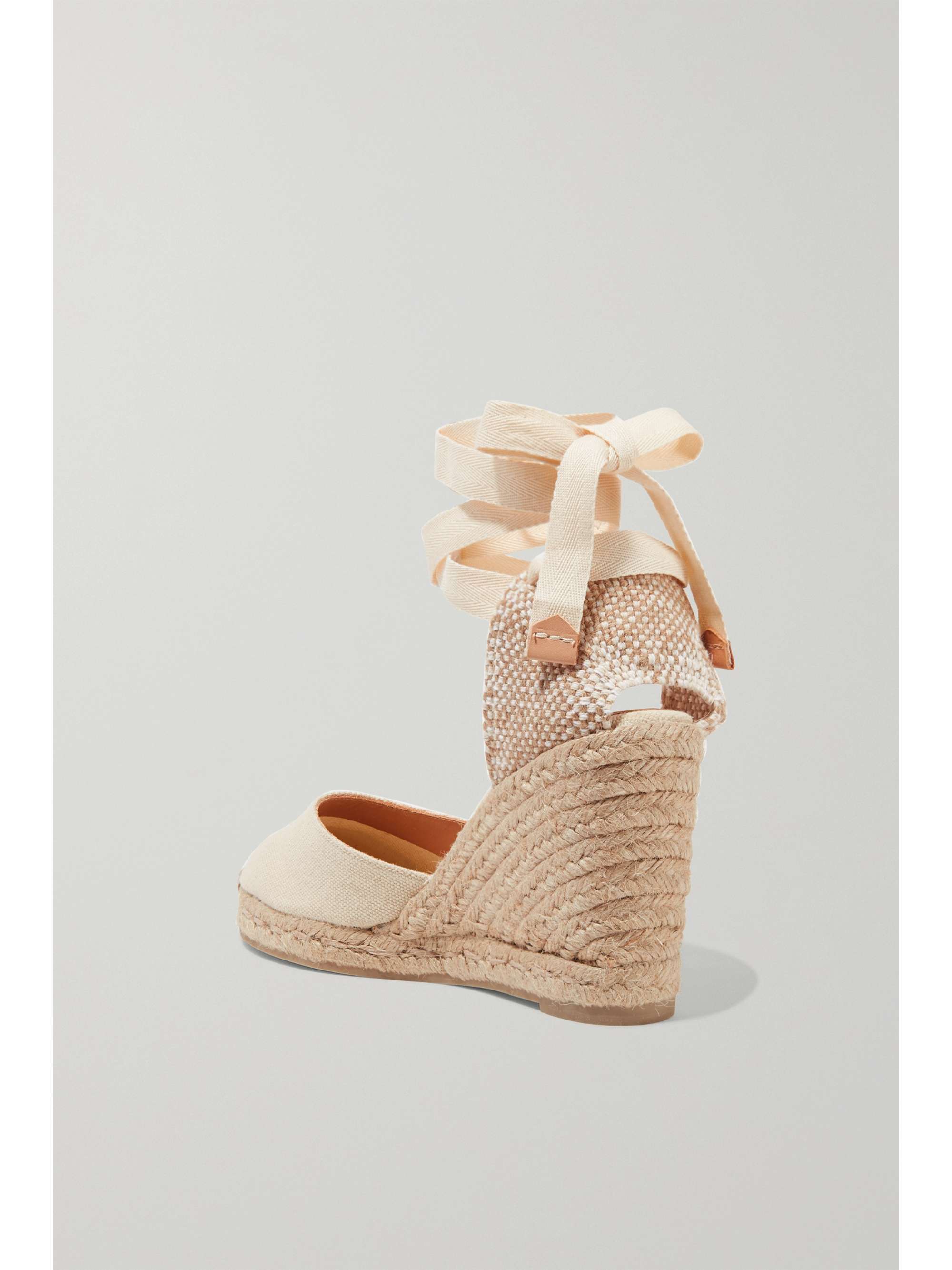 CASTAÑER Carina 80 canvas wedge espadrillas
