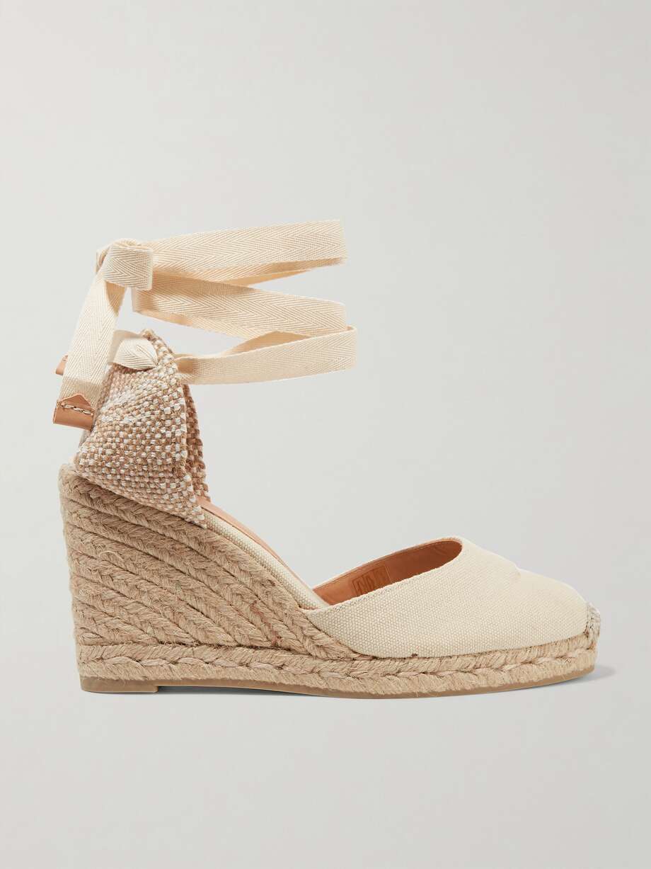 Beige wedge espadrilles from Castaner