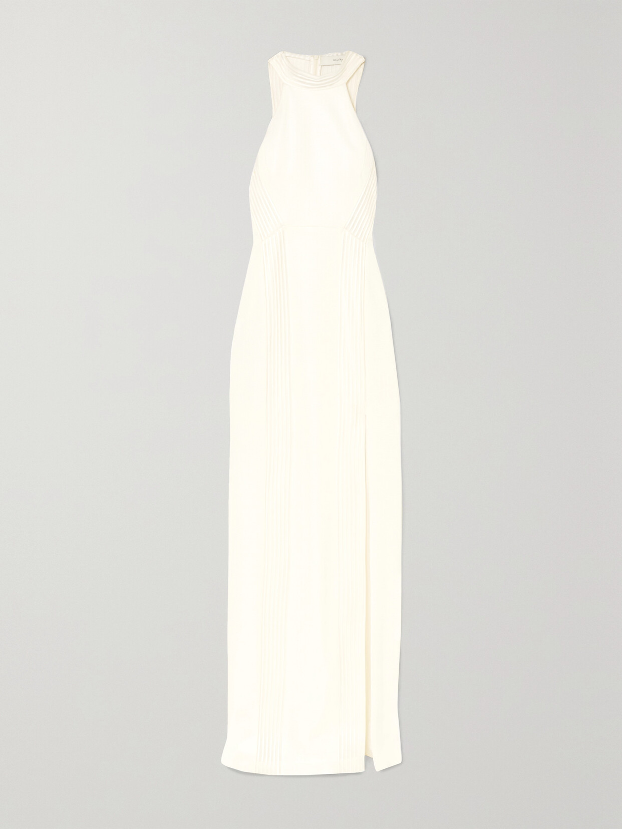 Galvan Palm Beach Ribbed Jersey Gown - White