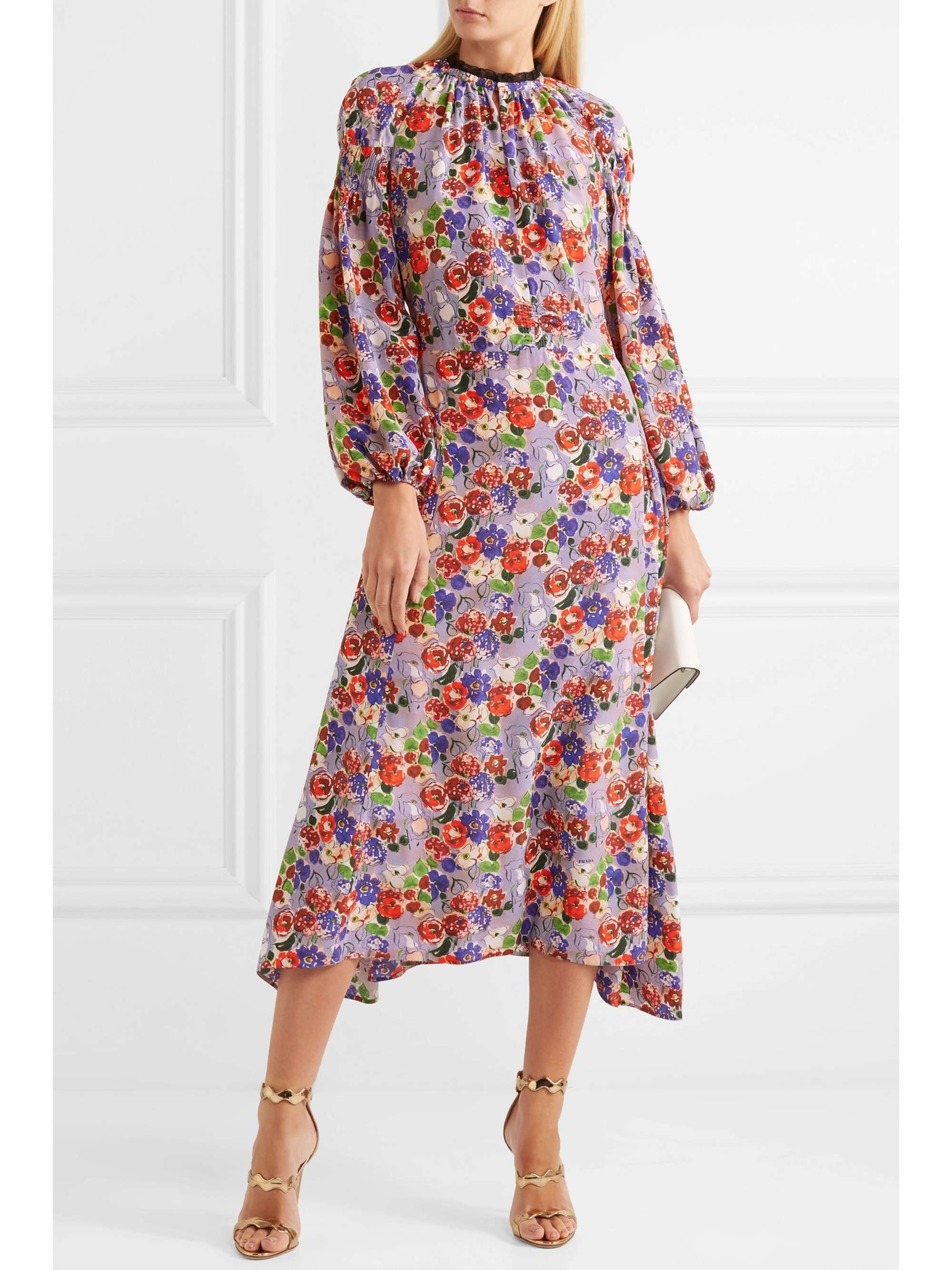 prada floral dress