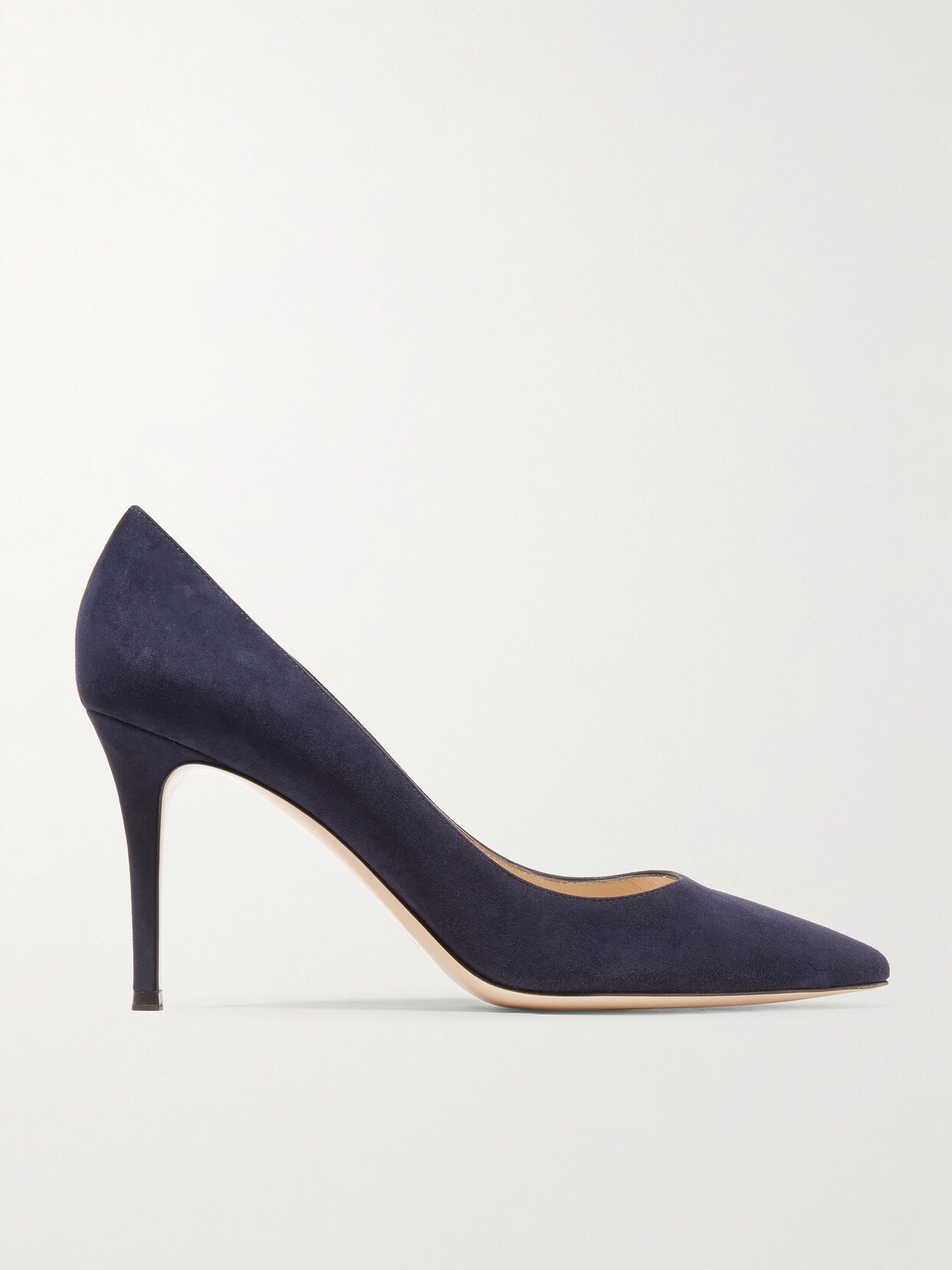 GIANVITO ROSSI 85 SUEDE PUMPS