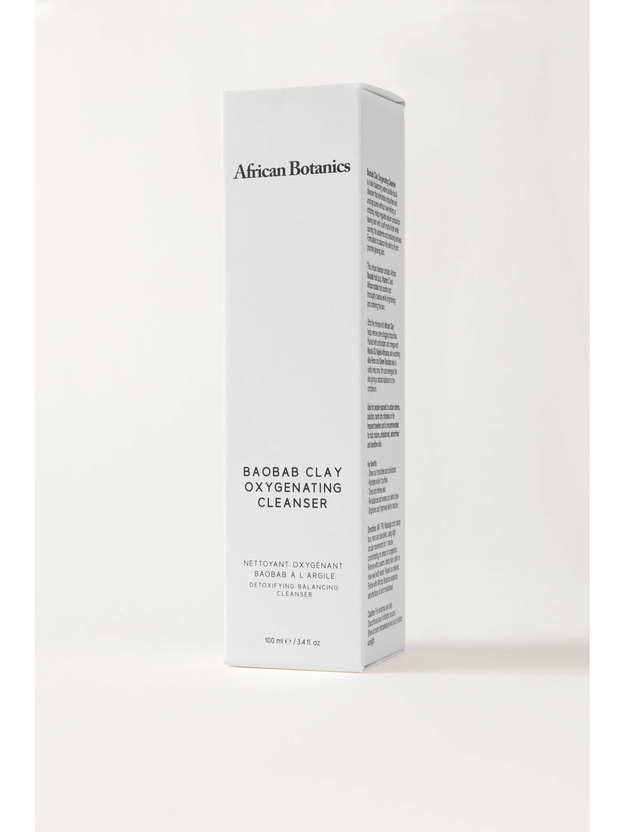 AFRICAN BOTANICS + NET SUSTAIN Marula Baobab Clay Oxygenating Cleanser, 100ml