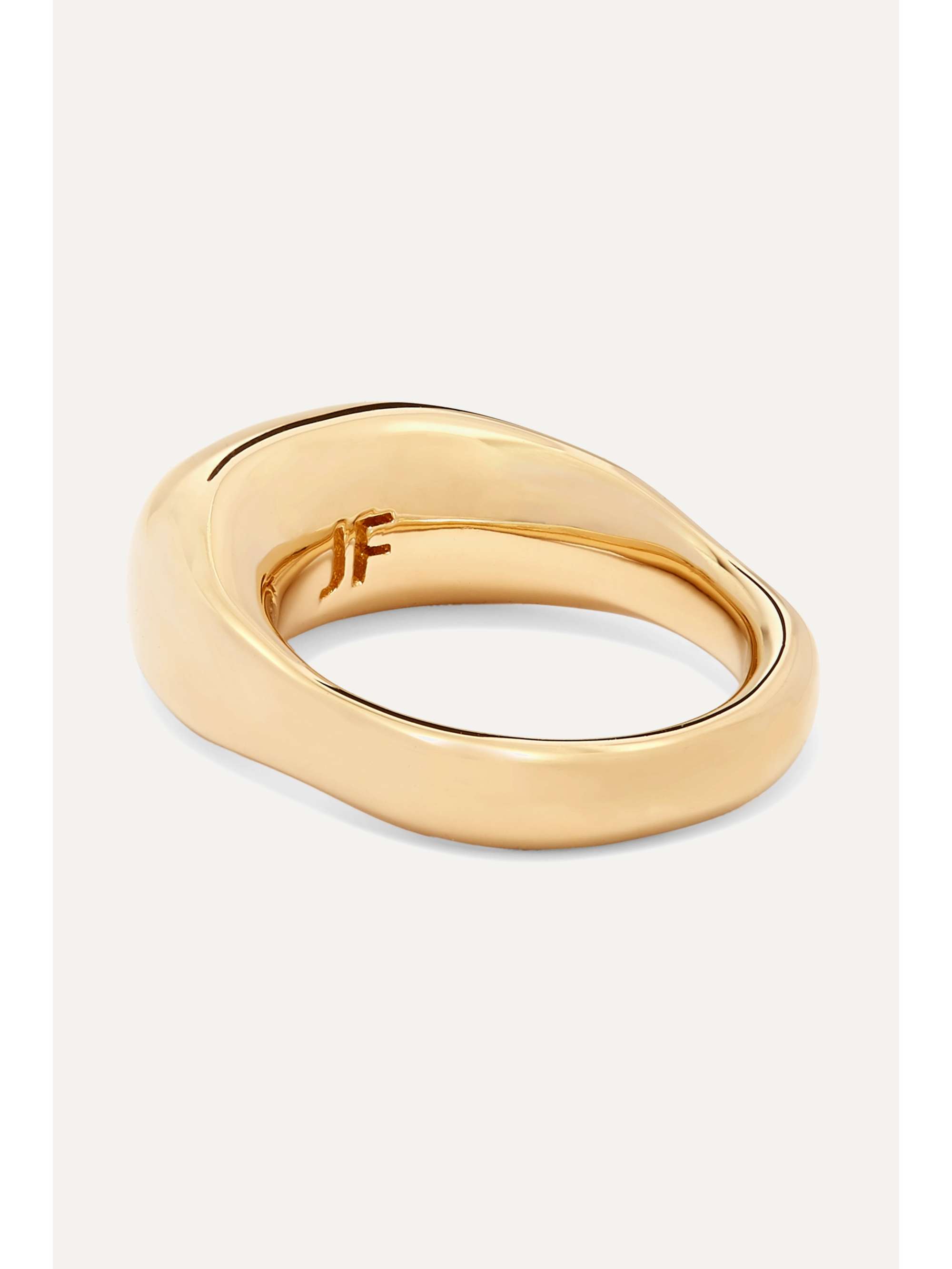 JENNIFER FISHER Tube gold-plated ring
