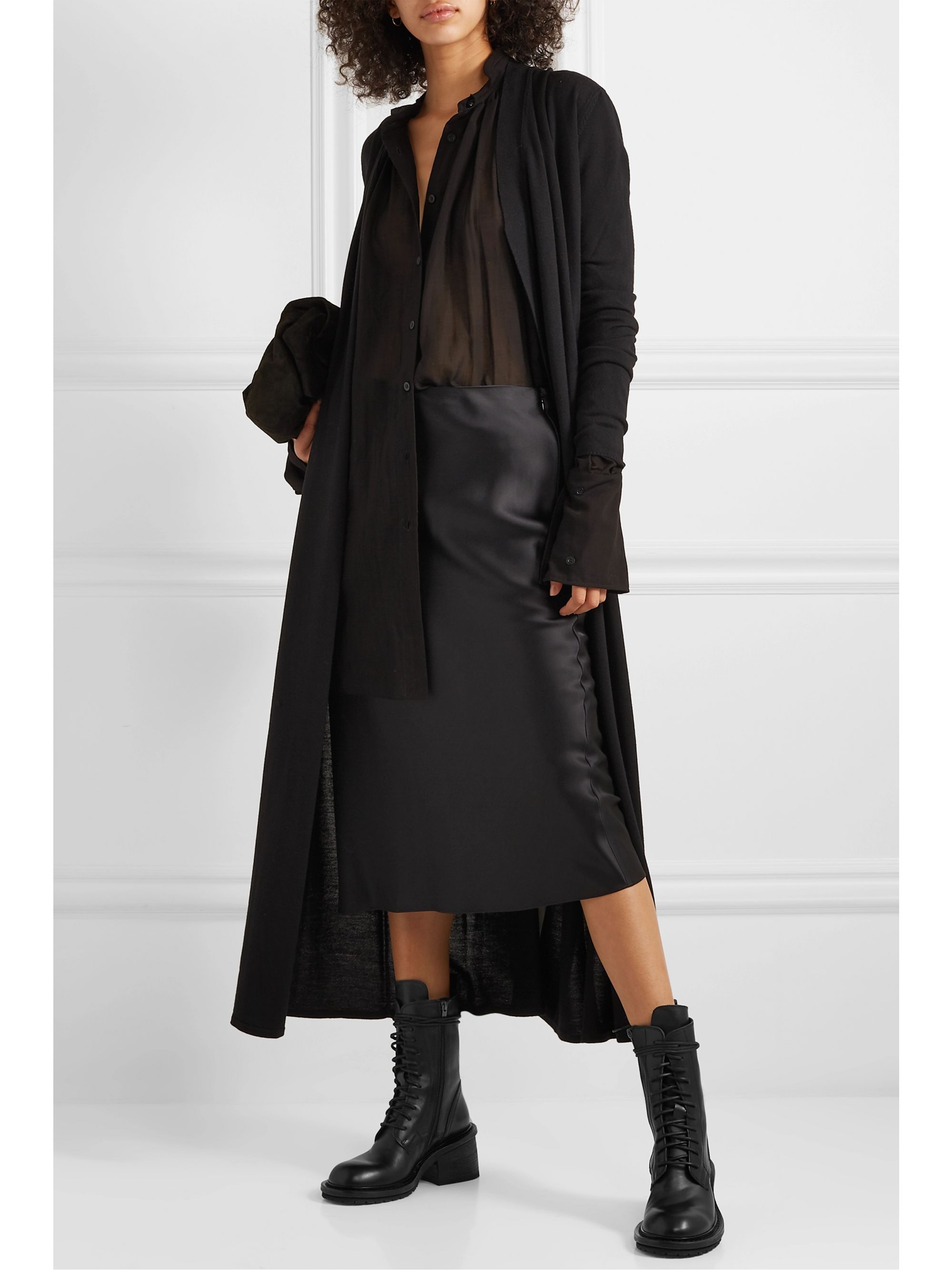 Ann demeulemeester black boots Clearance