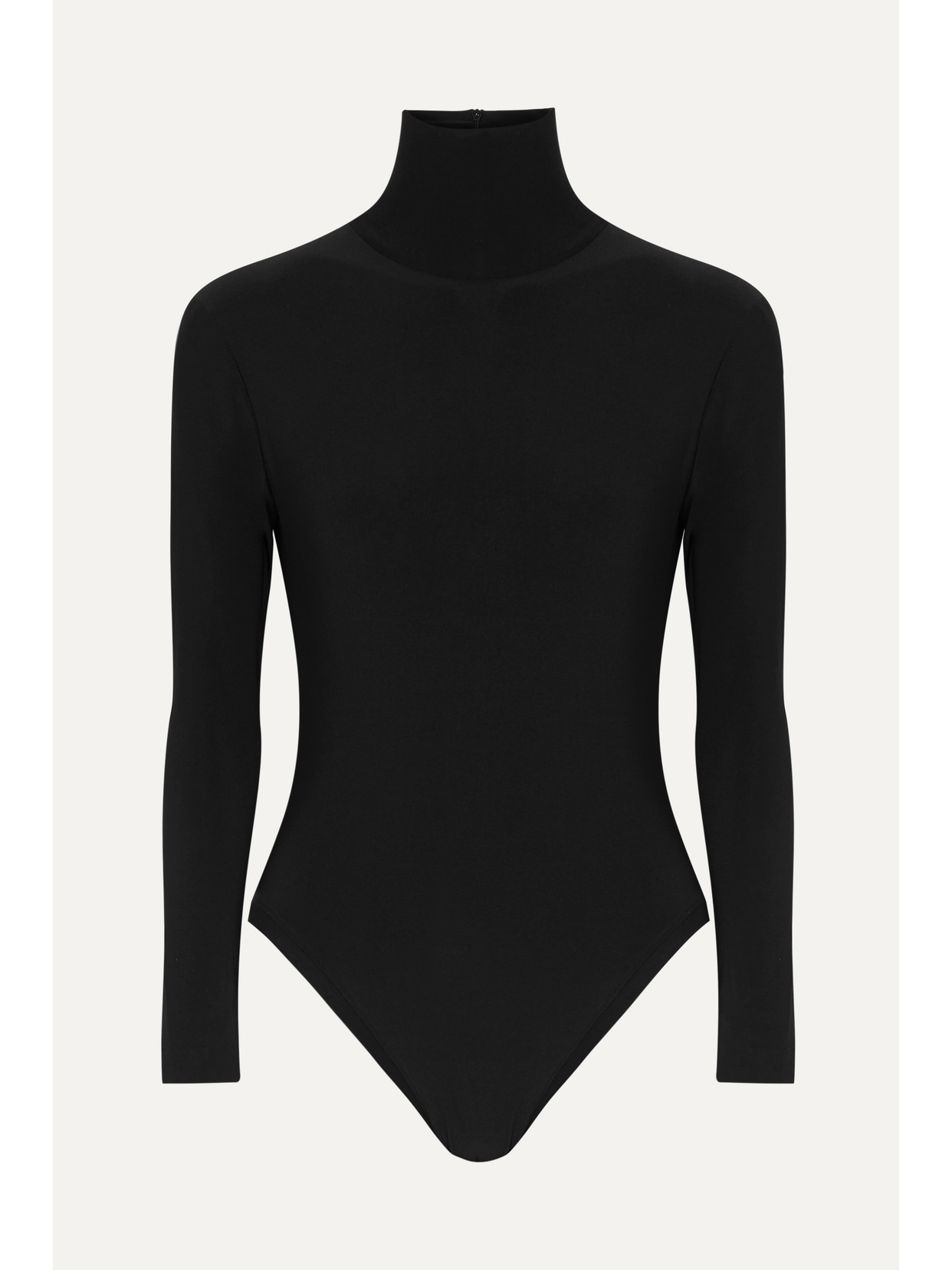 Norma Kamali Stretch-jersey Turtleneck Bodysuit In Black