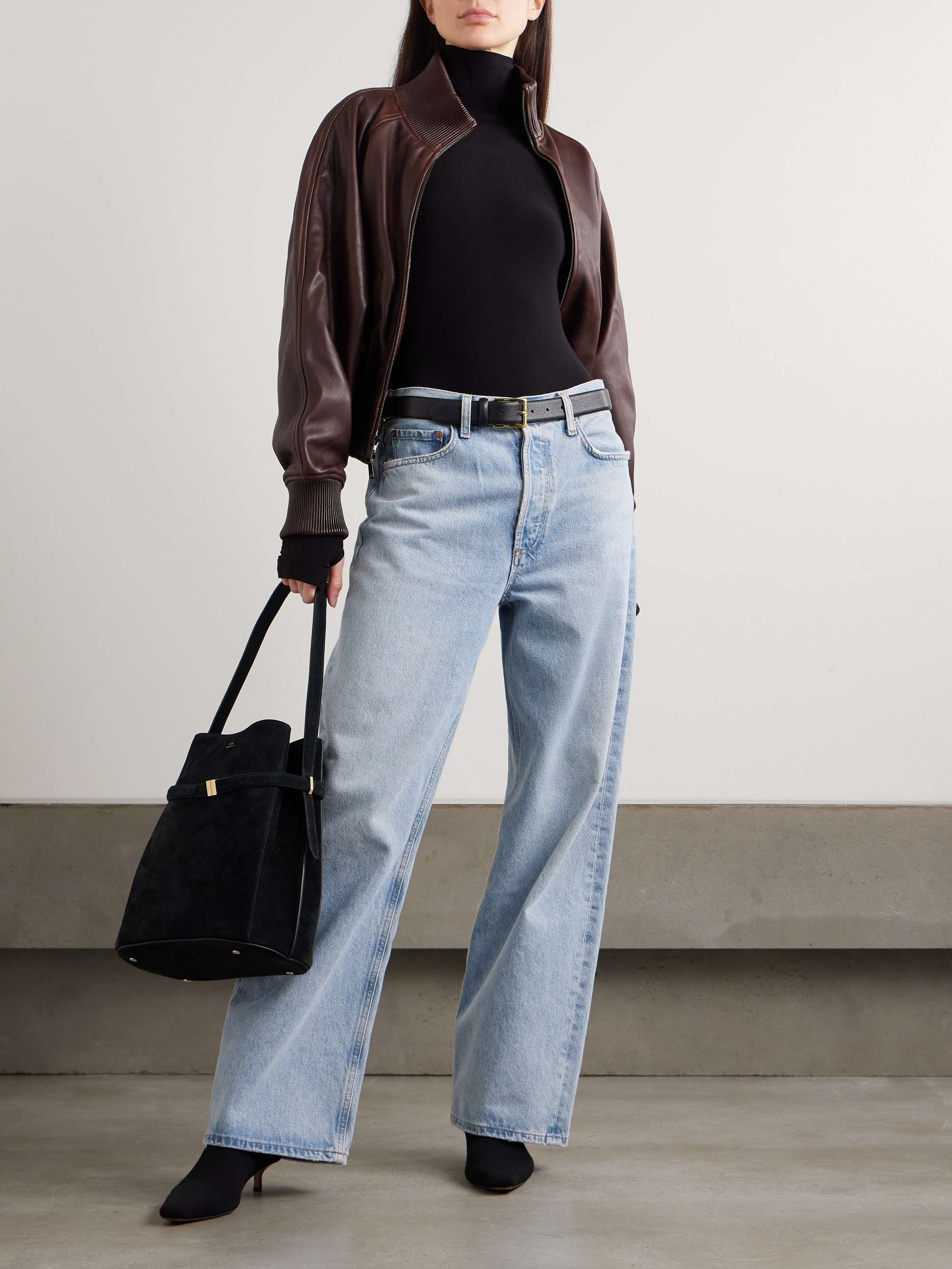 NORMA KAMALI Stretch-jersey turtleneck bodysuit