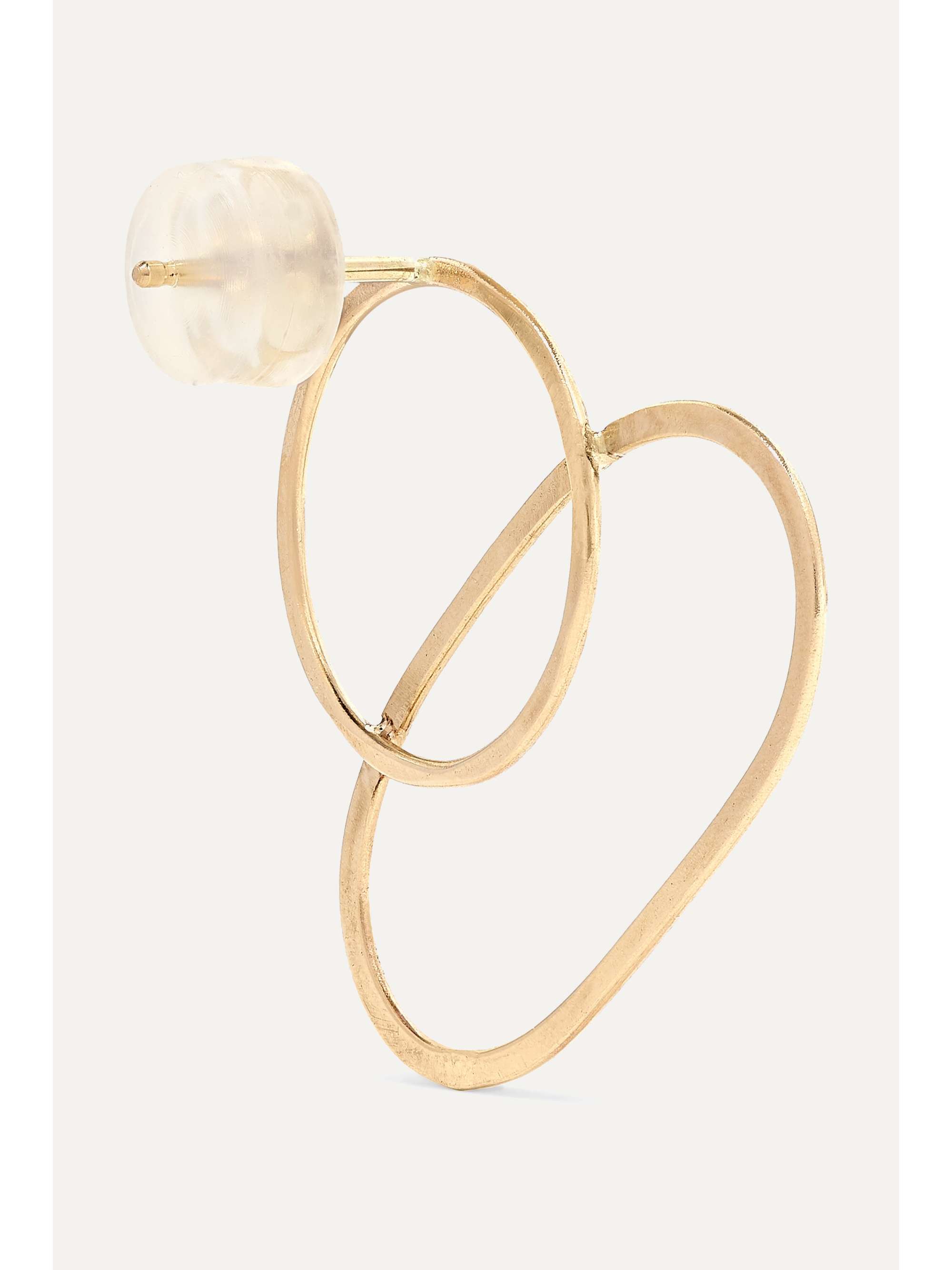 MELISSA JOY MANNING + NET SUSTAIN 14-karat gold earrings