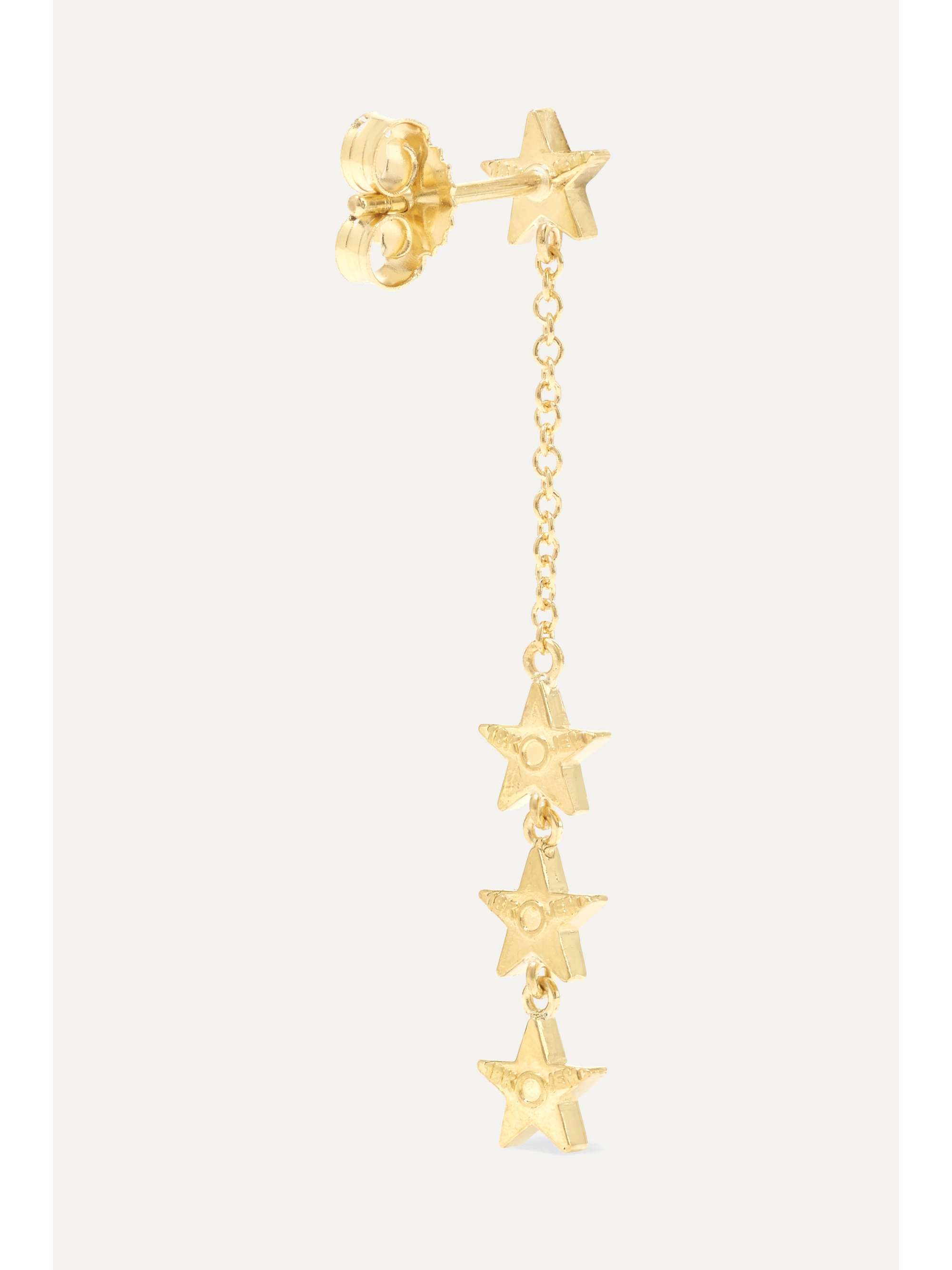 JENNIFER MEYER Four Star 18-karat gold earrings