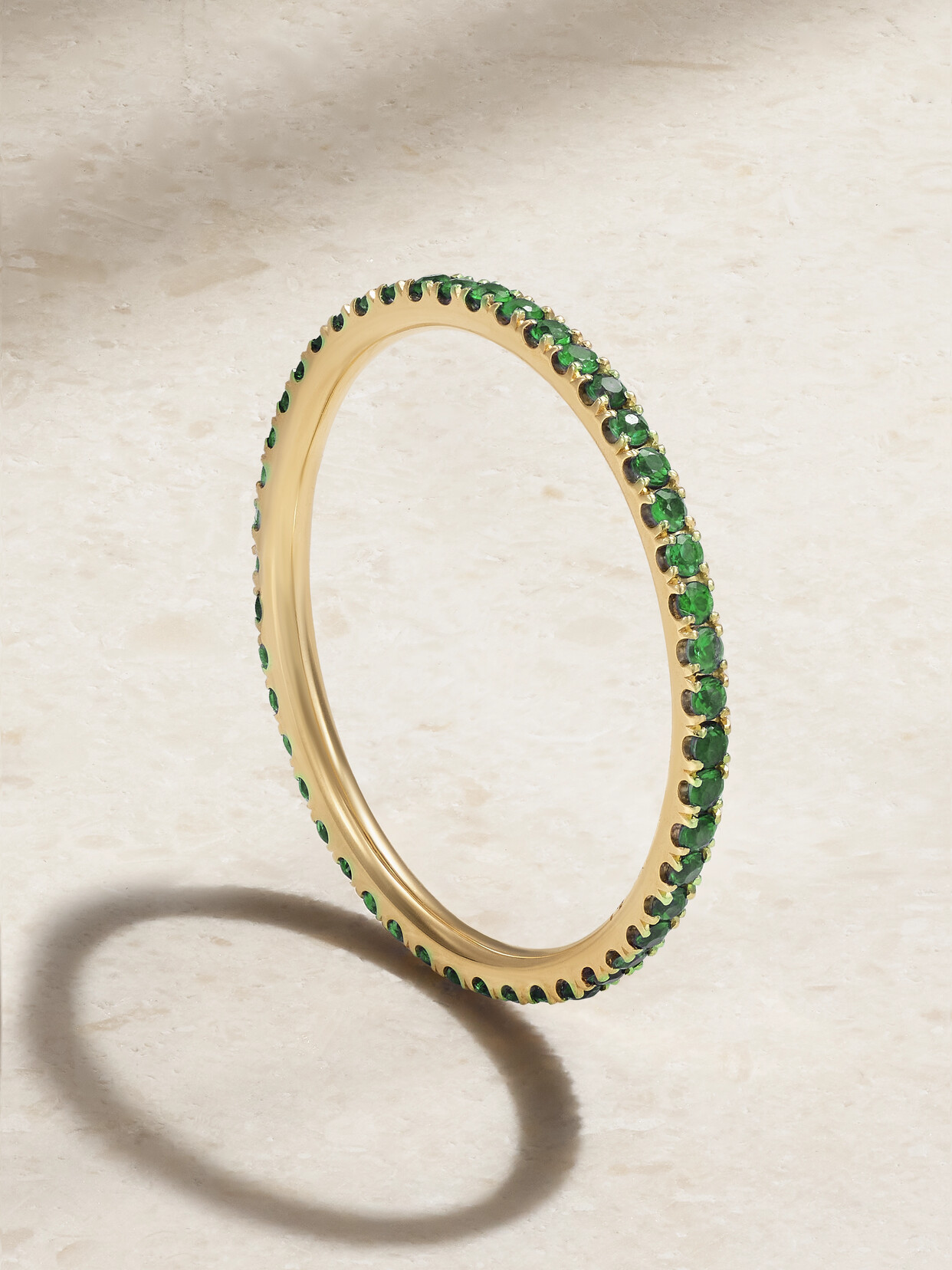 Ileana Makri Thread 18-karat Gold Tsavorite Ring