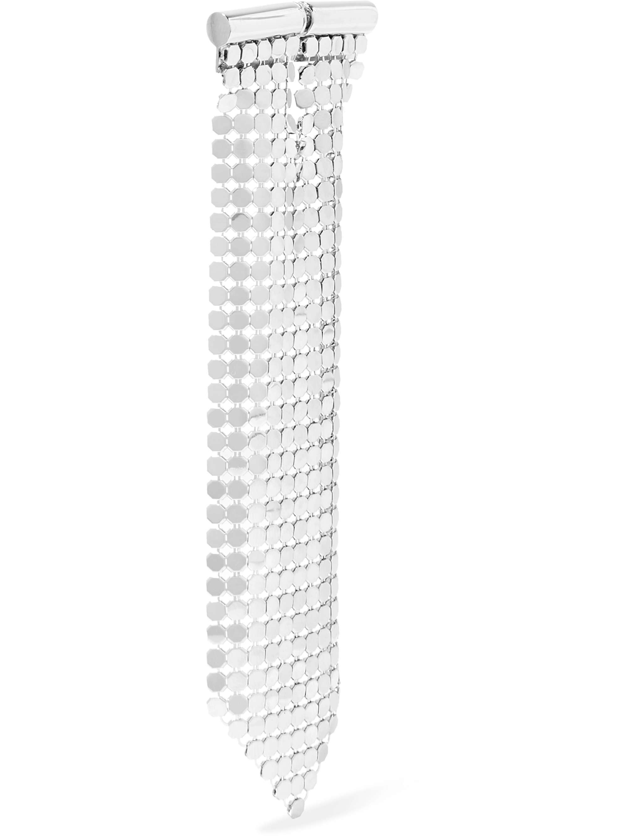 RABANNE Silver-tone chainmail earring