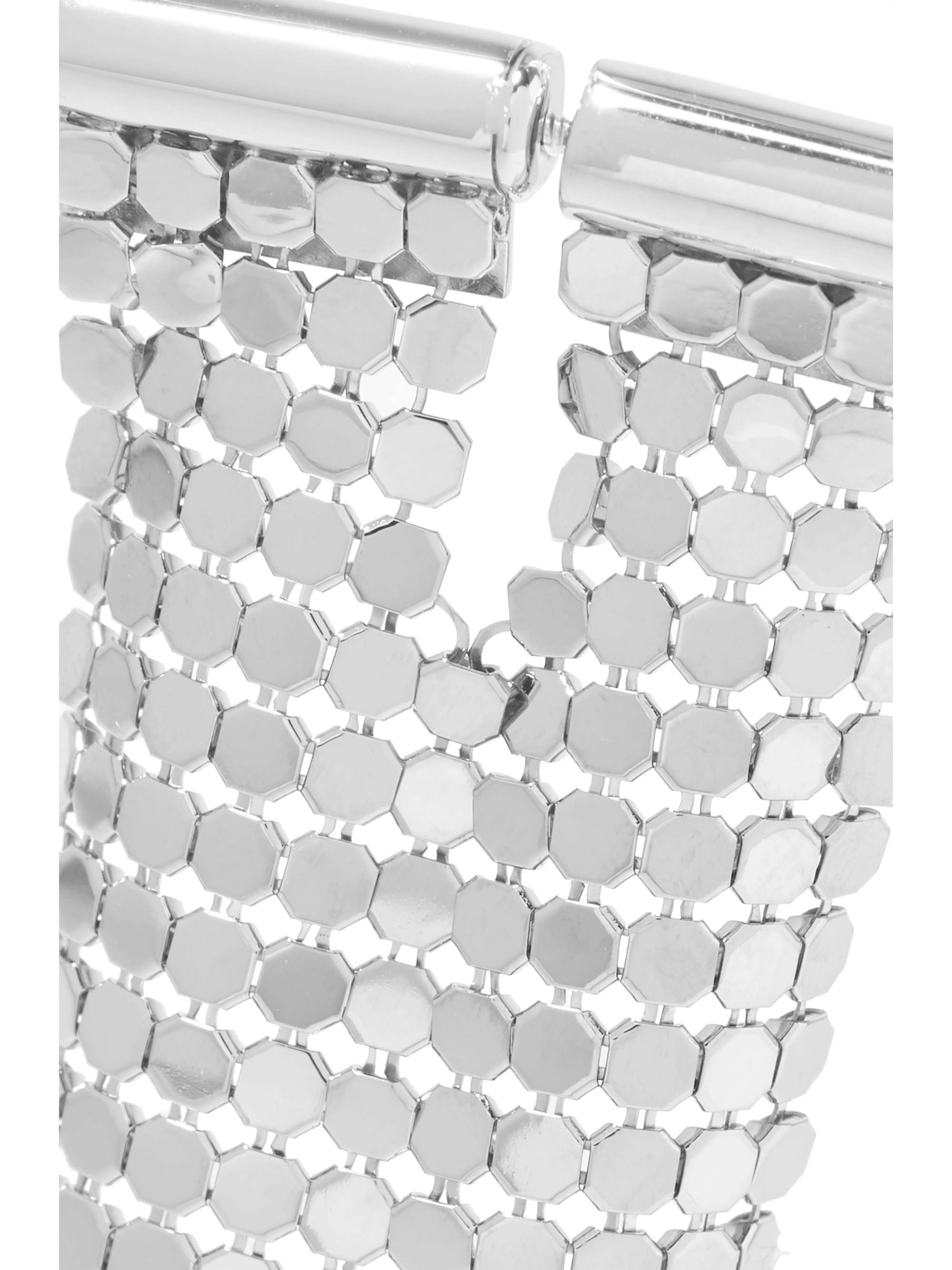 RABANNE Silver-tone chainmail earring