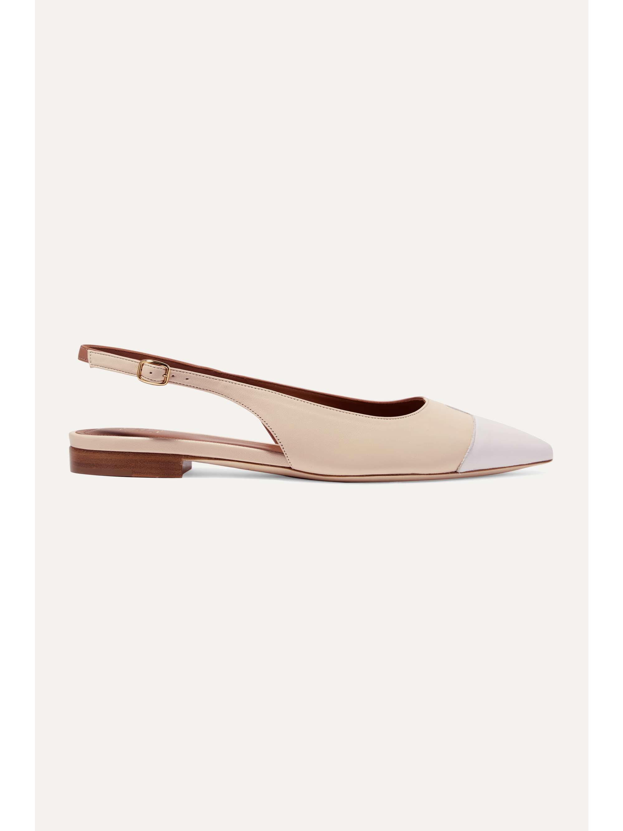 tan flat slingbacks