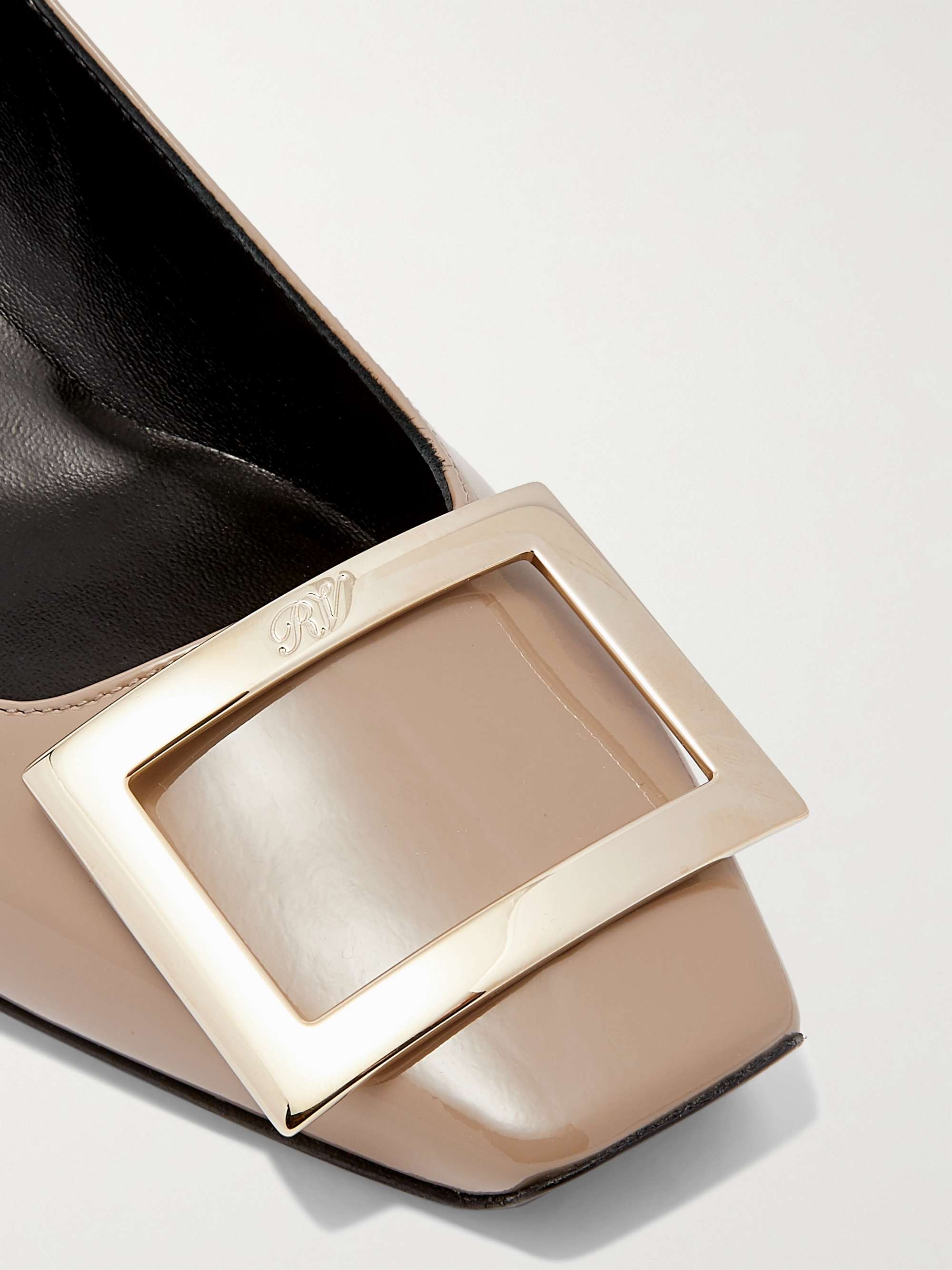 ROGER VIVIER Belle Vivier Trompette patent-leather pumps