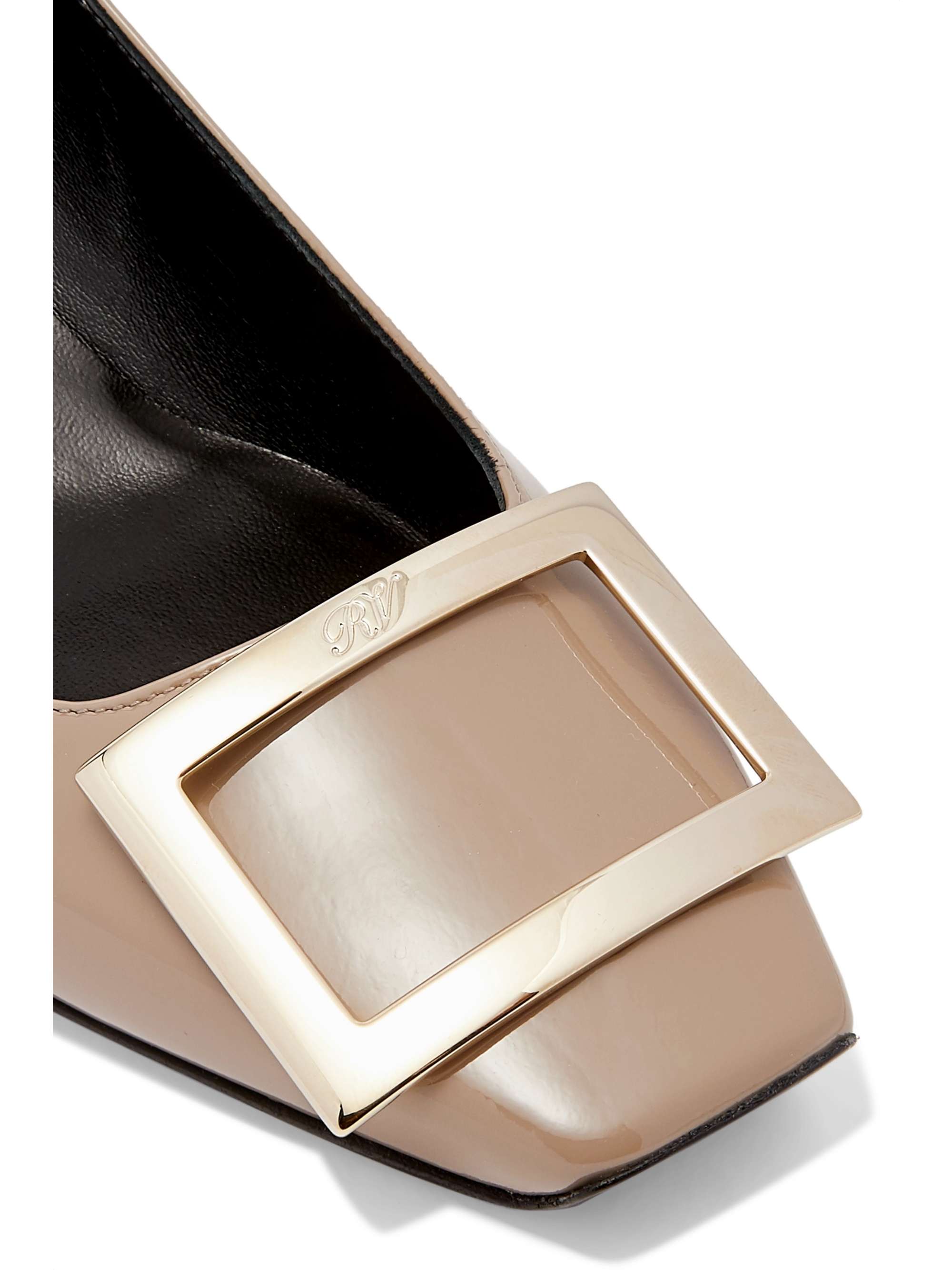 ROGER VIVIER Belle Vivier Trompette patent-leather pumps