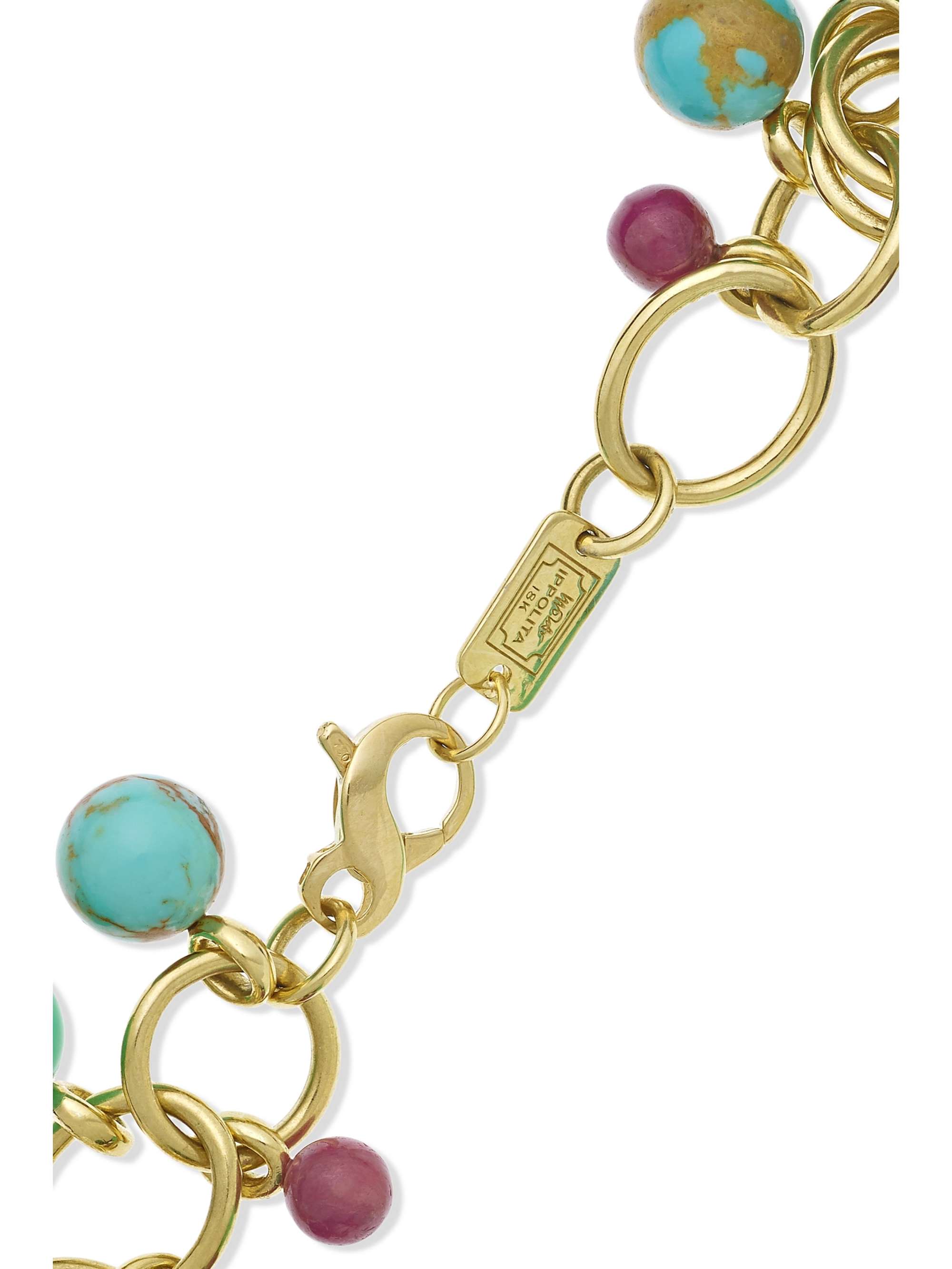 IPPOLITA Nova Cluster 18karat gold multistone bracelet NETAPORTER