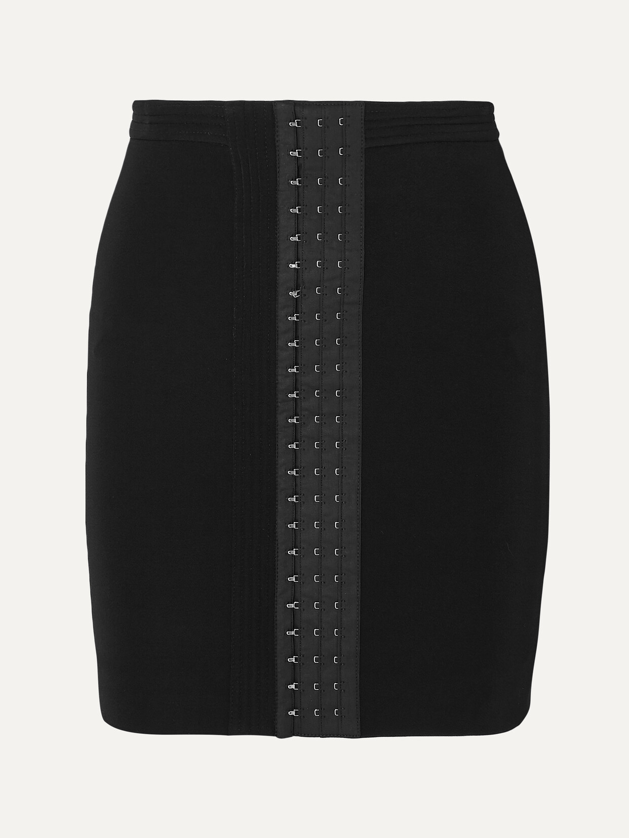 Mugler - Stretch-crepe Mini Skirt - Black