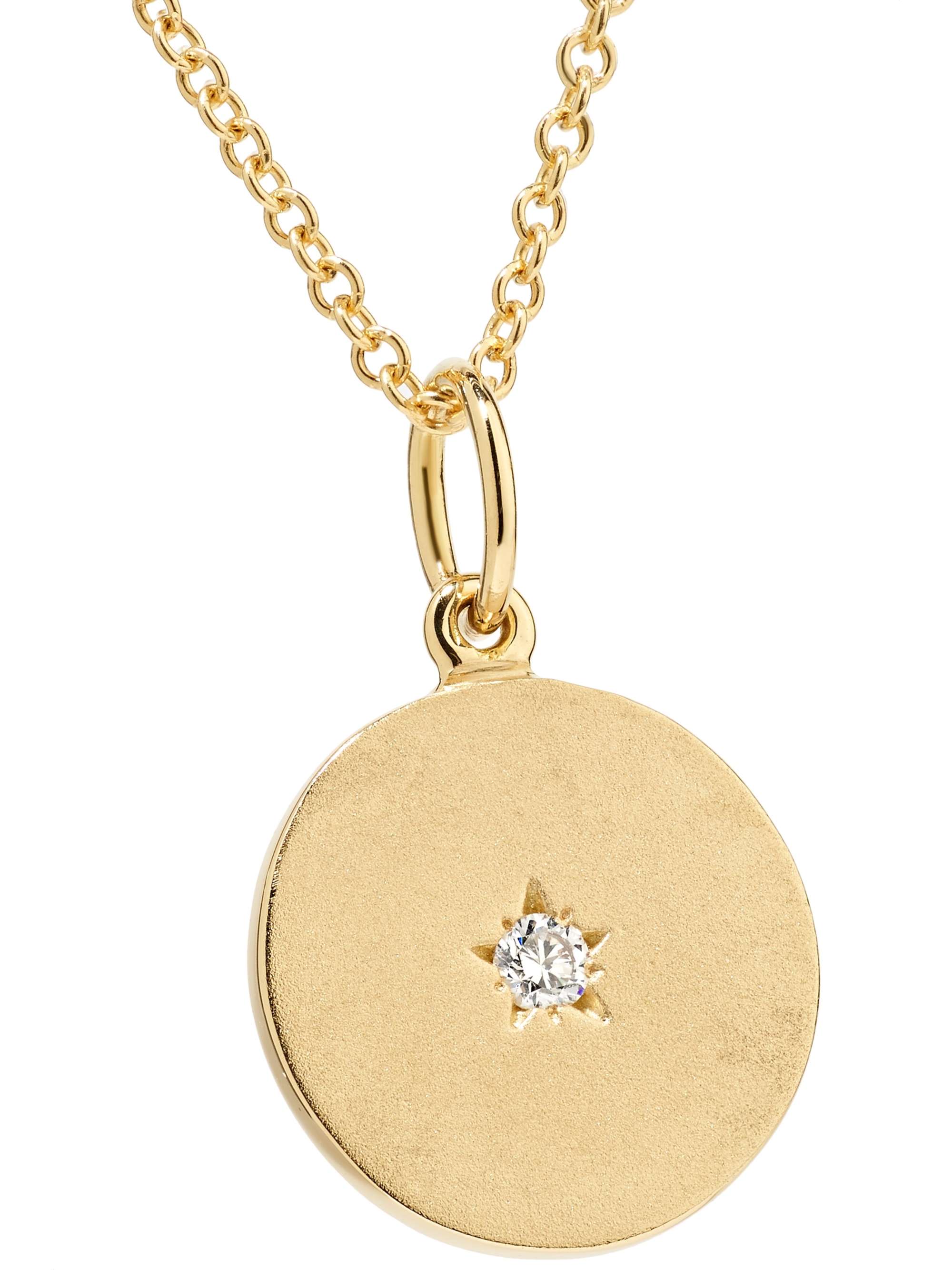 ANDREA FOHRMAN Full/ New Moon 18-karat gold diamond necklace