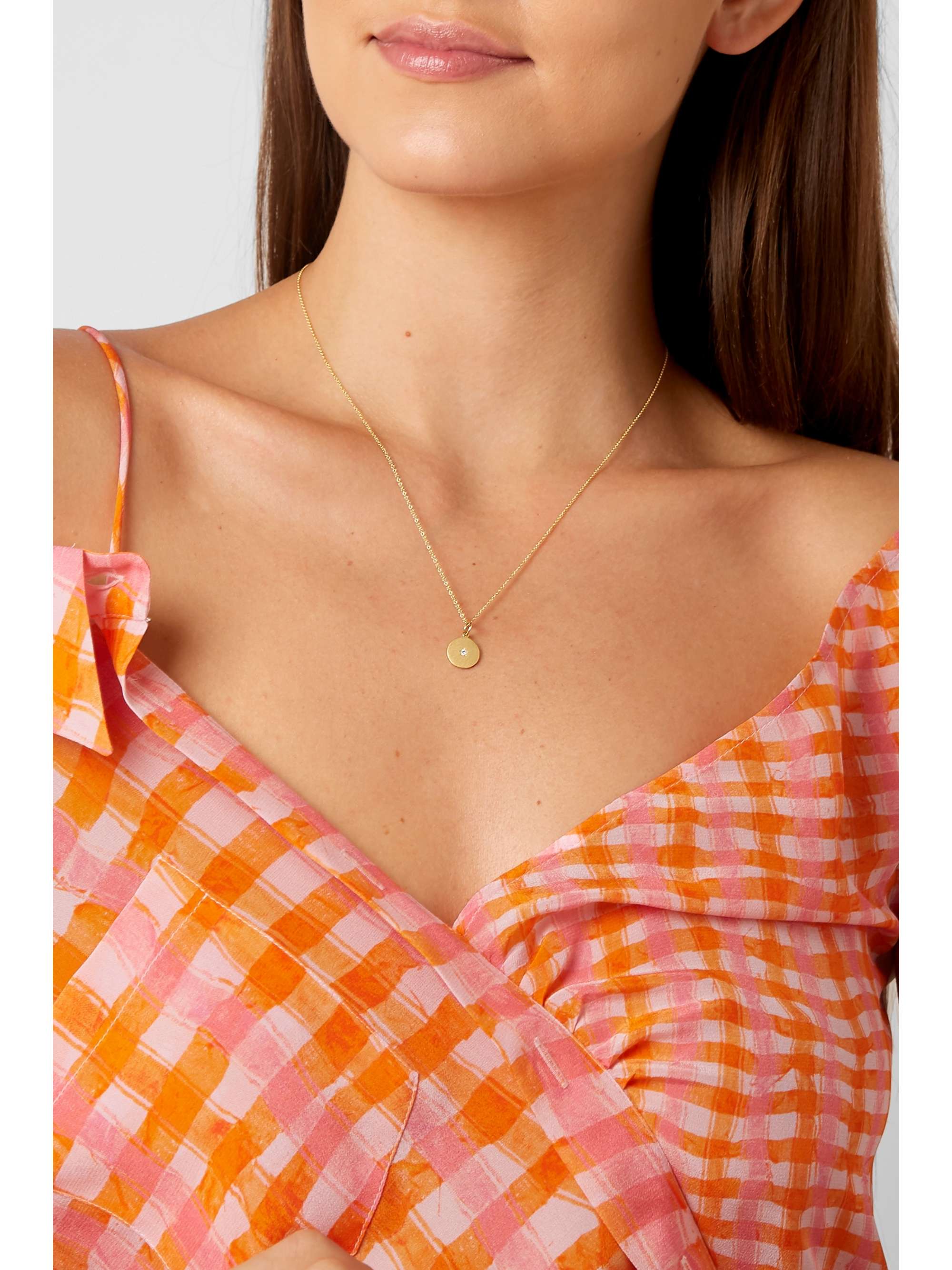 ANDREA FOHRMAN Full/ New Moon 18-karat gold diamond necklace